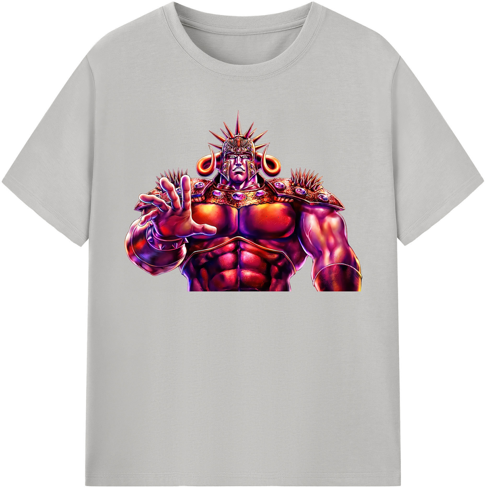 （画像用） 北斗の拳 Fist of the North Star 綿100％半袖Tシャツ（フロントプリント）