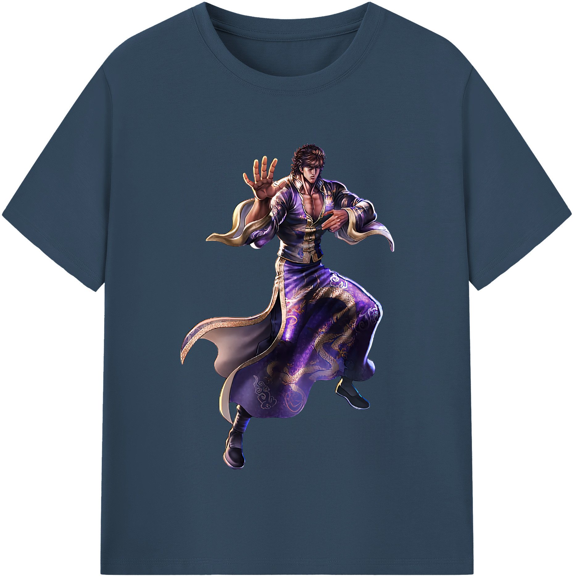 （画像用） 北斗の拳 Fist of the North Star 綿100％半袖Tシャツ（フロントプリント）