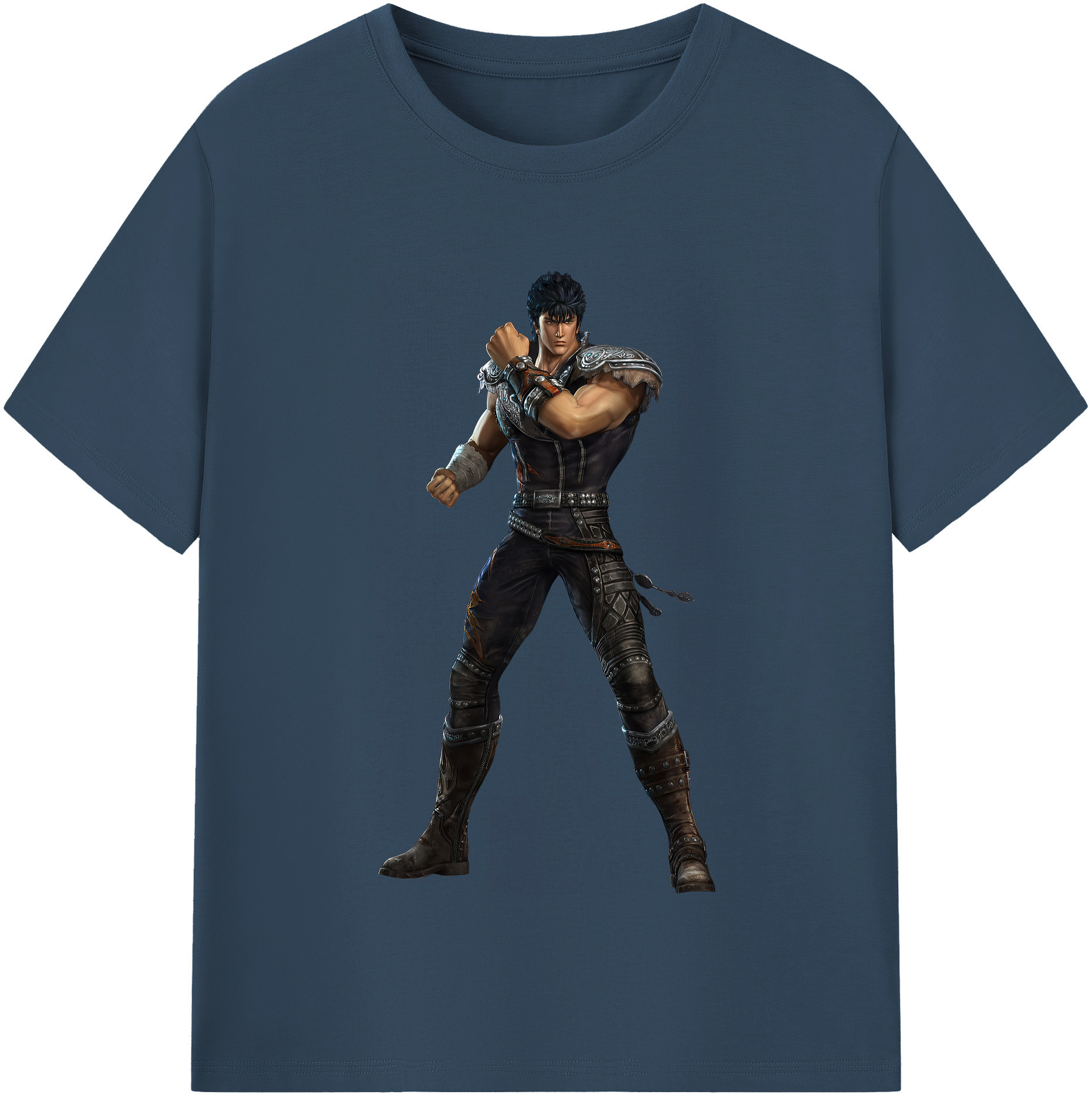 （画像用） 北斗の拳 Fist of the North Star 綿100％半袖Tシャツ（フロントプリント）