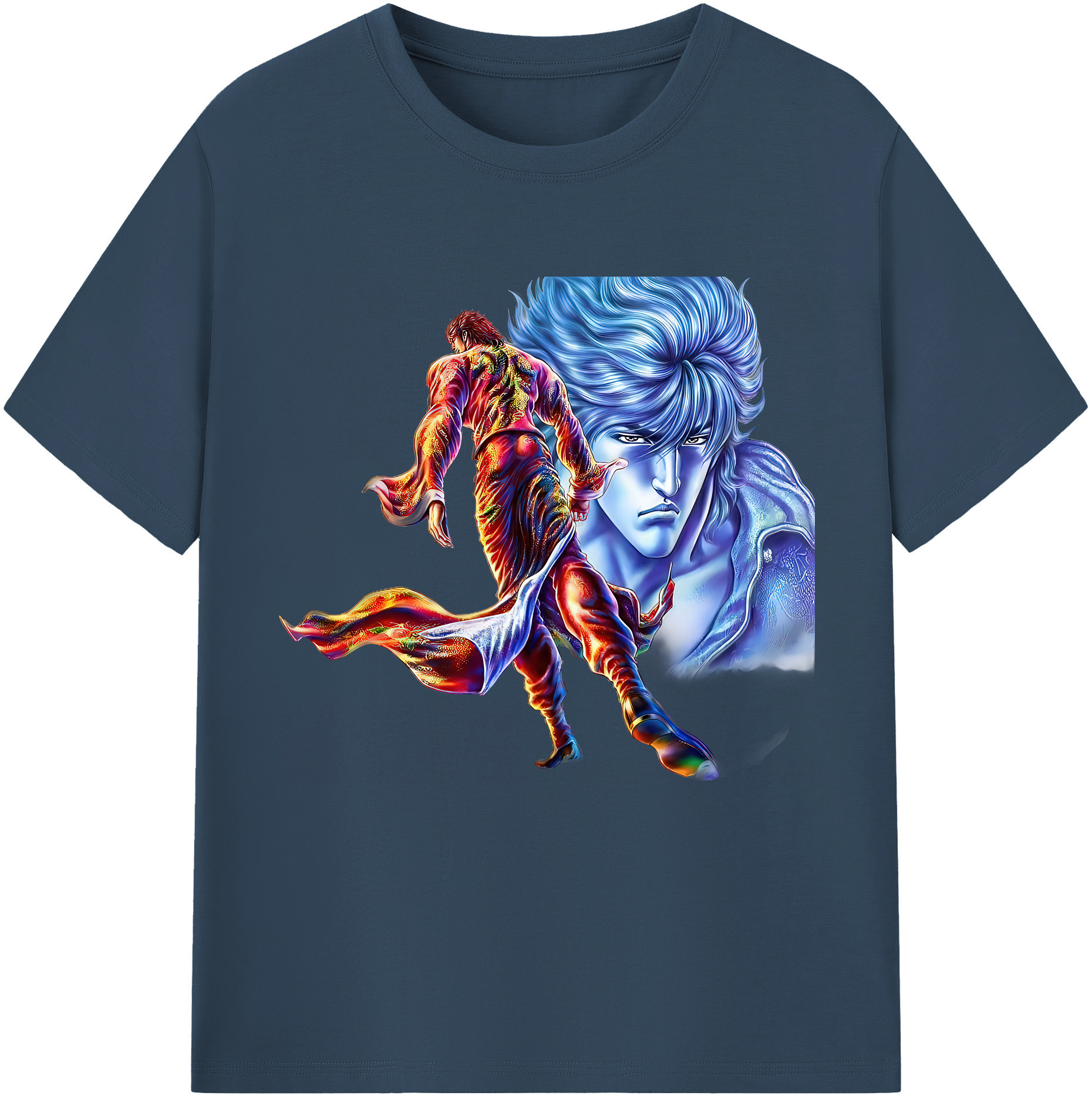 （画像用） 北斗の拳 Fist of the North Star 綿100％半袖Tシャツ（フロントプリント）