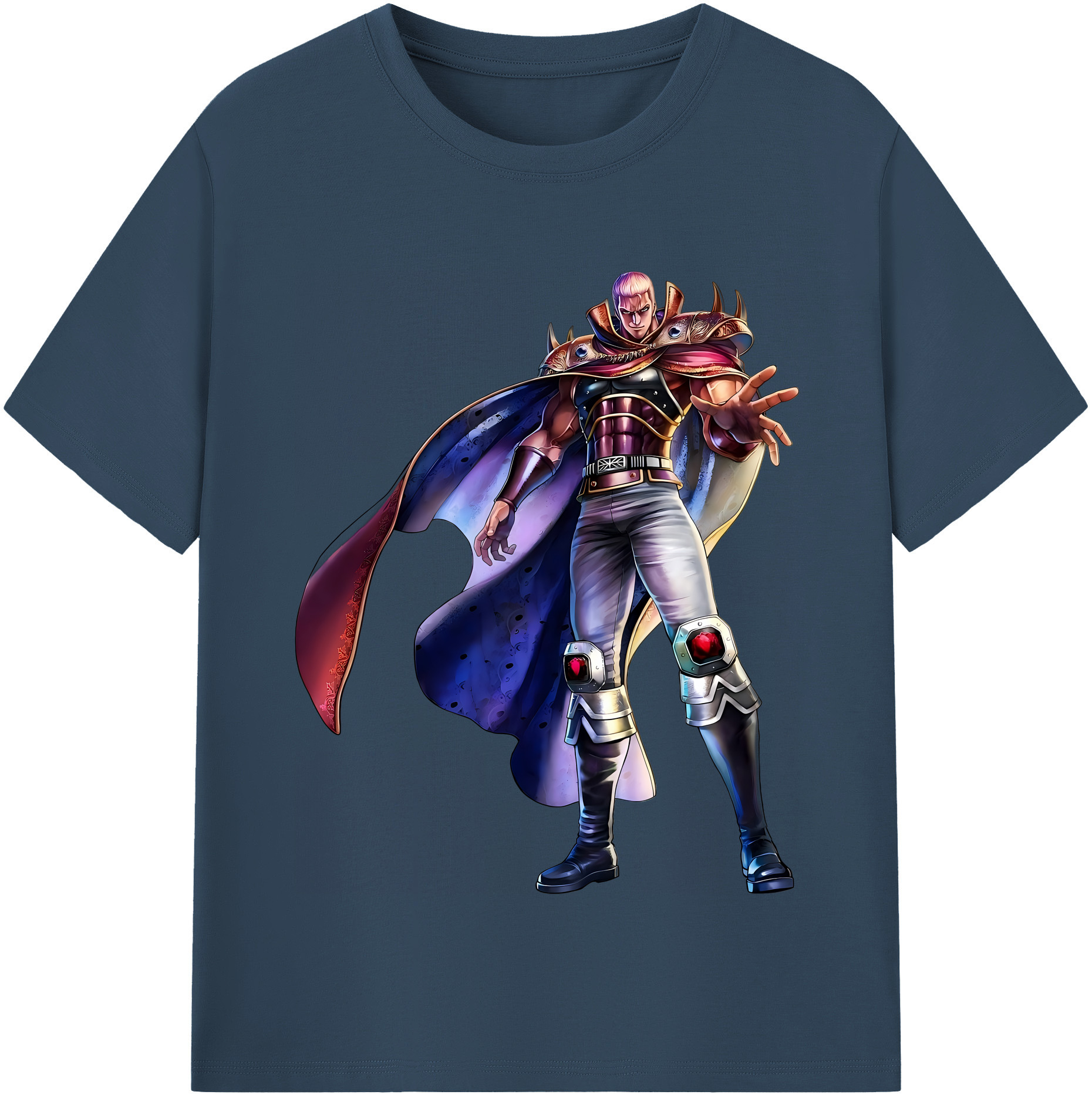 （画像用） 北斗の拳 Fist of the North Star 綿100％半袖Tシャツ（フロントプリント）