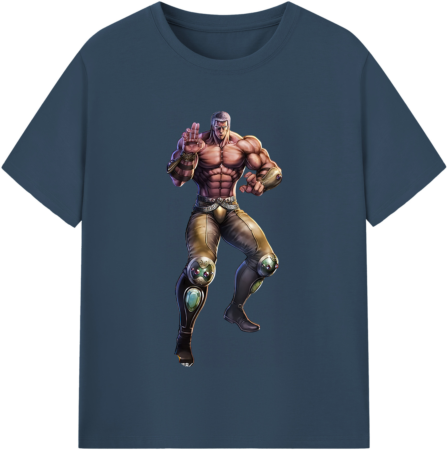 （画像用） 北斗の拳 Fist of the North Star 綿100％半袖Tシャツ（フロントプリント）