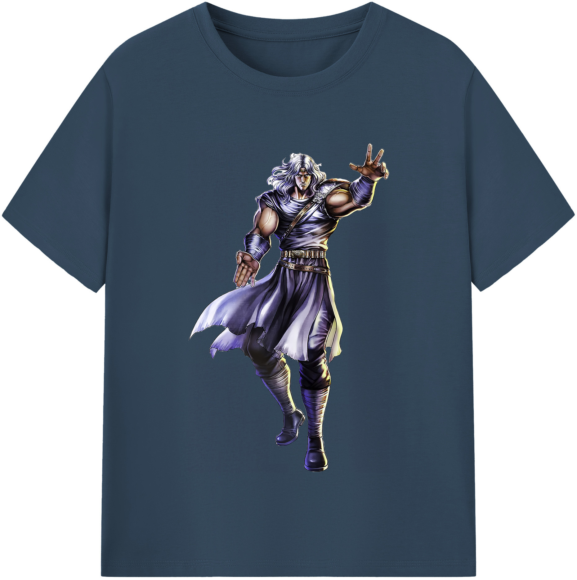 （画像用） 北斗の拳 Fist of the North Star 綿100％半袖Tシャツ（フロントプリント）