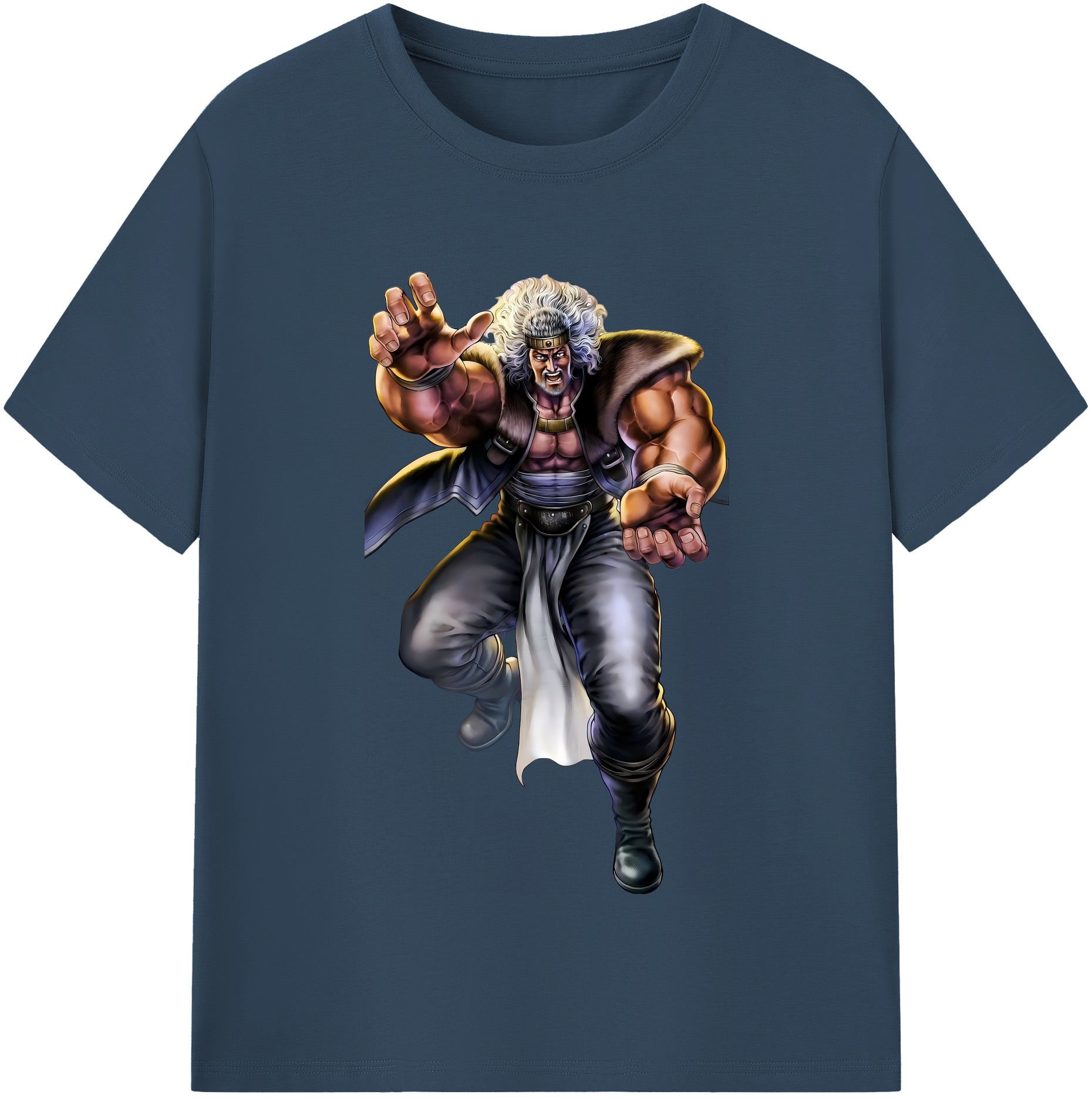 （画像用） 北斗の拳 Fist of the North Star 綿100％半袖Tシャツ（フロントプリント）