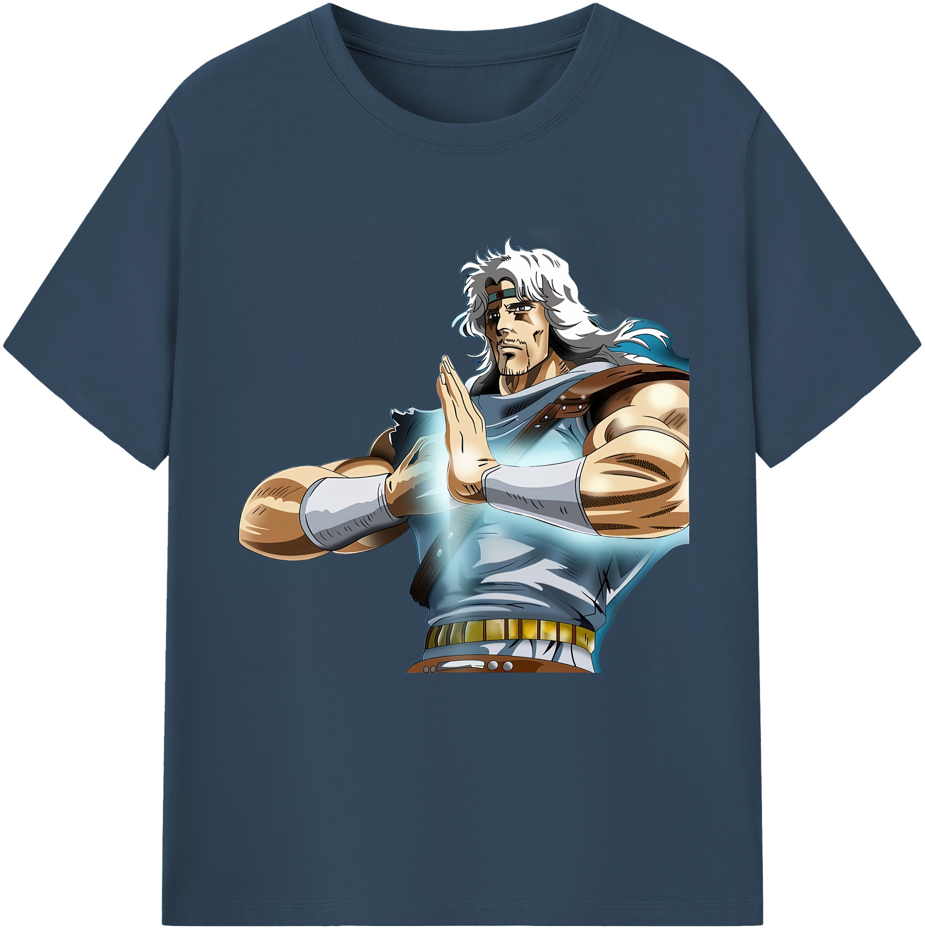 （画像用） 北斗の拳 Fist of the North Star 綿100％半袖Tシャツ（フロントプリント）