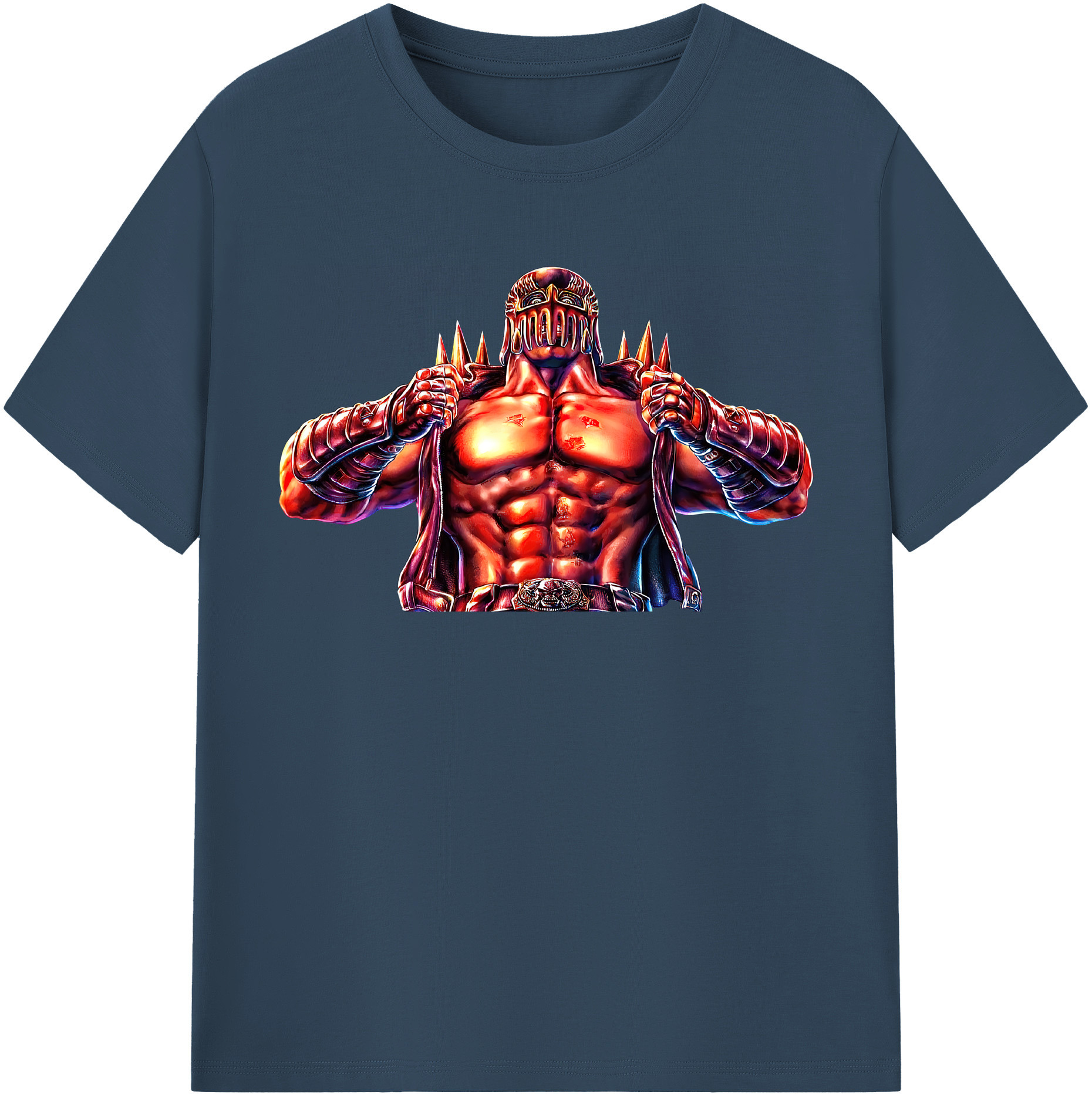 （画像用） 北斗の拳 Fist of the North Star 綿100％半袖Tシャツ（フロントプリント）