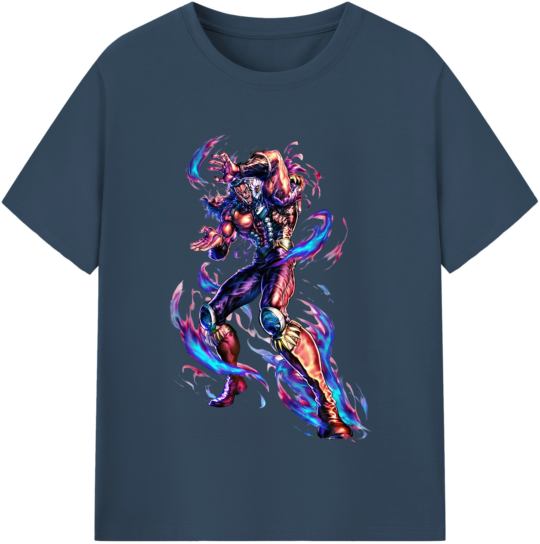 （画像用） 北斗の拳 Fist of the North Star 綿100％半袖Tシャツ（フロントプリント）