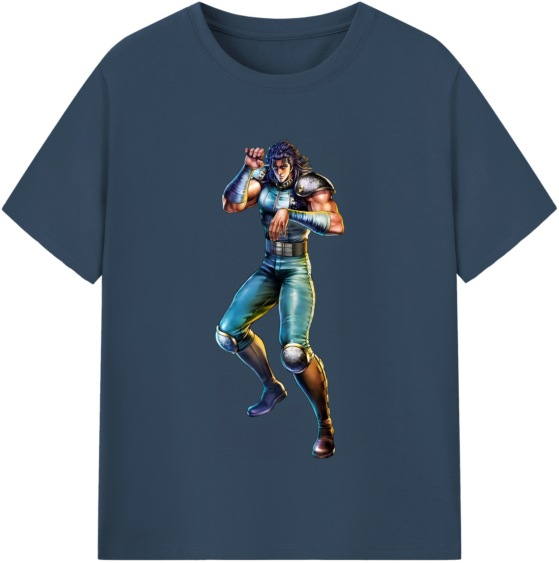 （画像用） 北斗の拳 Fist of the North Star 綿100％半袖Tシャツ（フロントプリント）