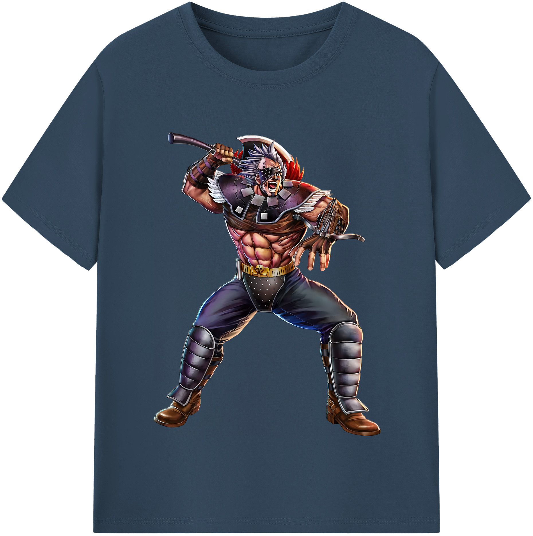 （画像用） 北斗の拳 Fist of the North Star 綿100％半袖Tシャツ（フロントプリント）