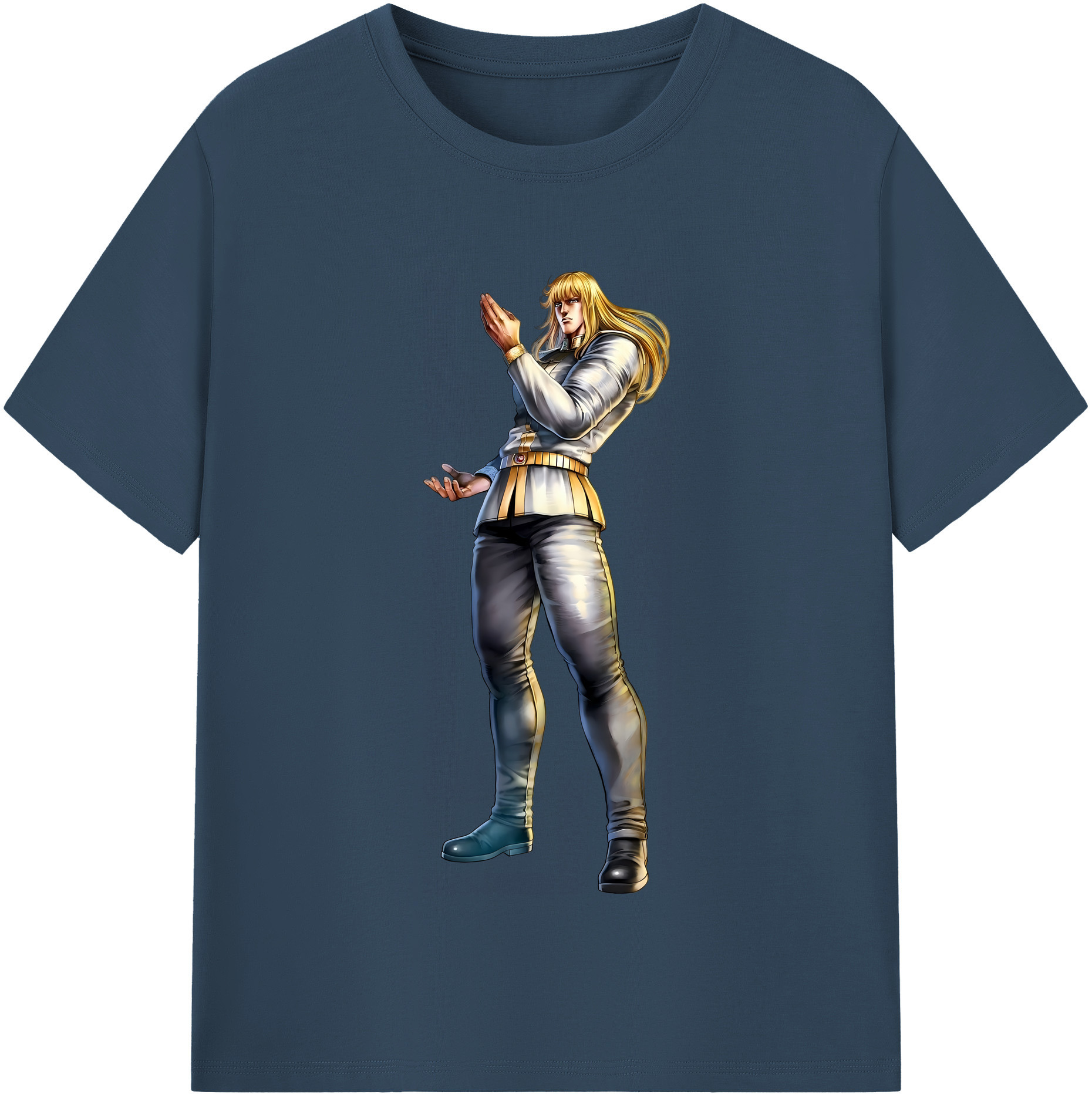 （画像用） 北斗の拳 Fist of the North Star 綿100％半袖Tシャツ（フロントプリント）