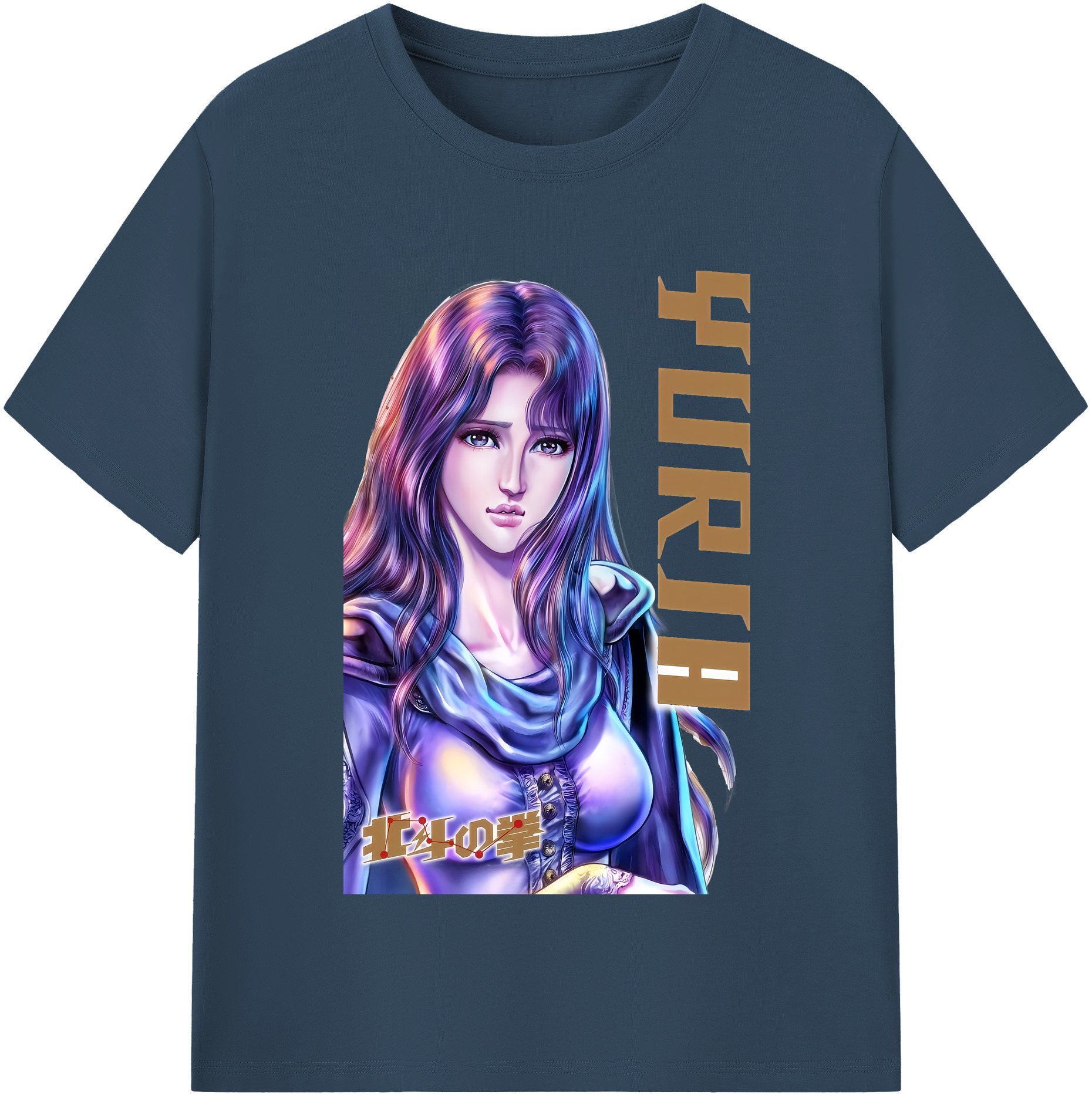 （画像用） 北斗の拳 Fist of the North Star 綿100％半袖Tシャツ（フロントプリント）