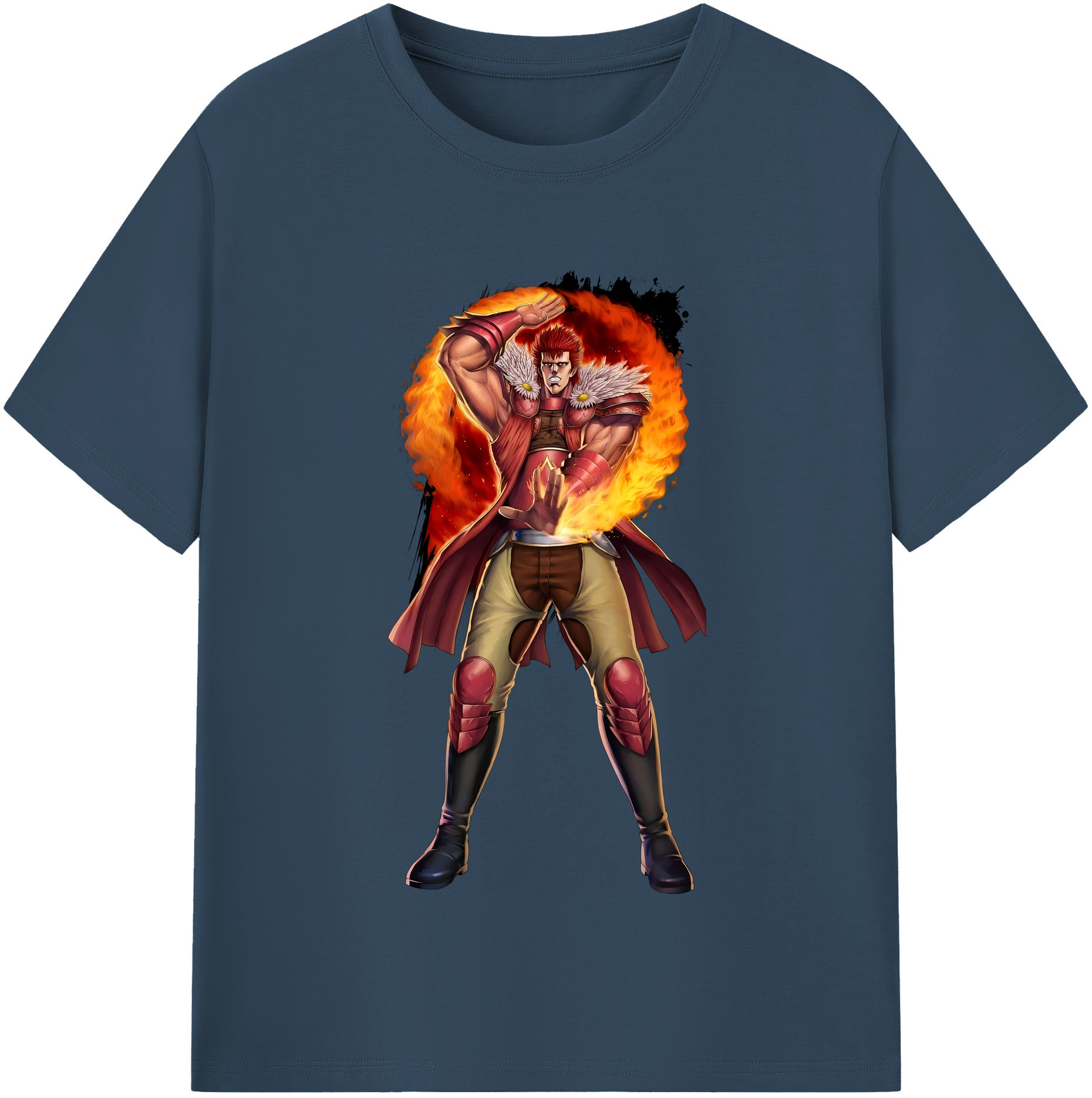 （画像用） 北斗の拳 Fist of the North Star 綿100％半袖Tシャツ（フロントプリント）
