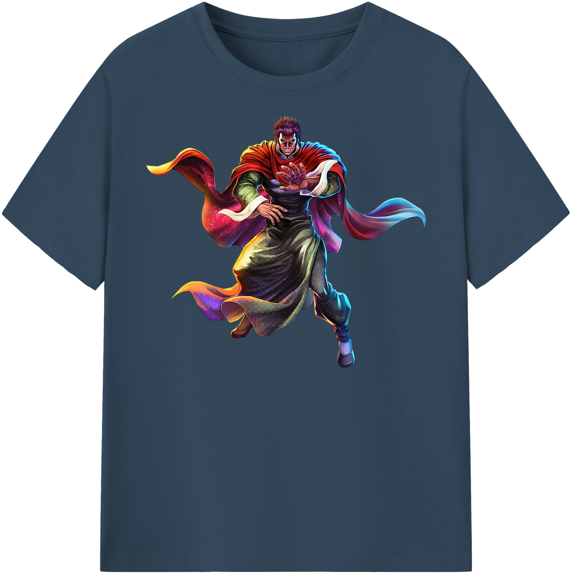 （画像用） 北斗の拳 Fist of the North Star 綿100％半袖Tシャツ（フロントプリント）