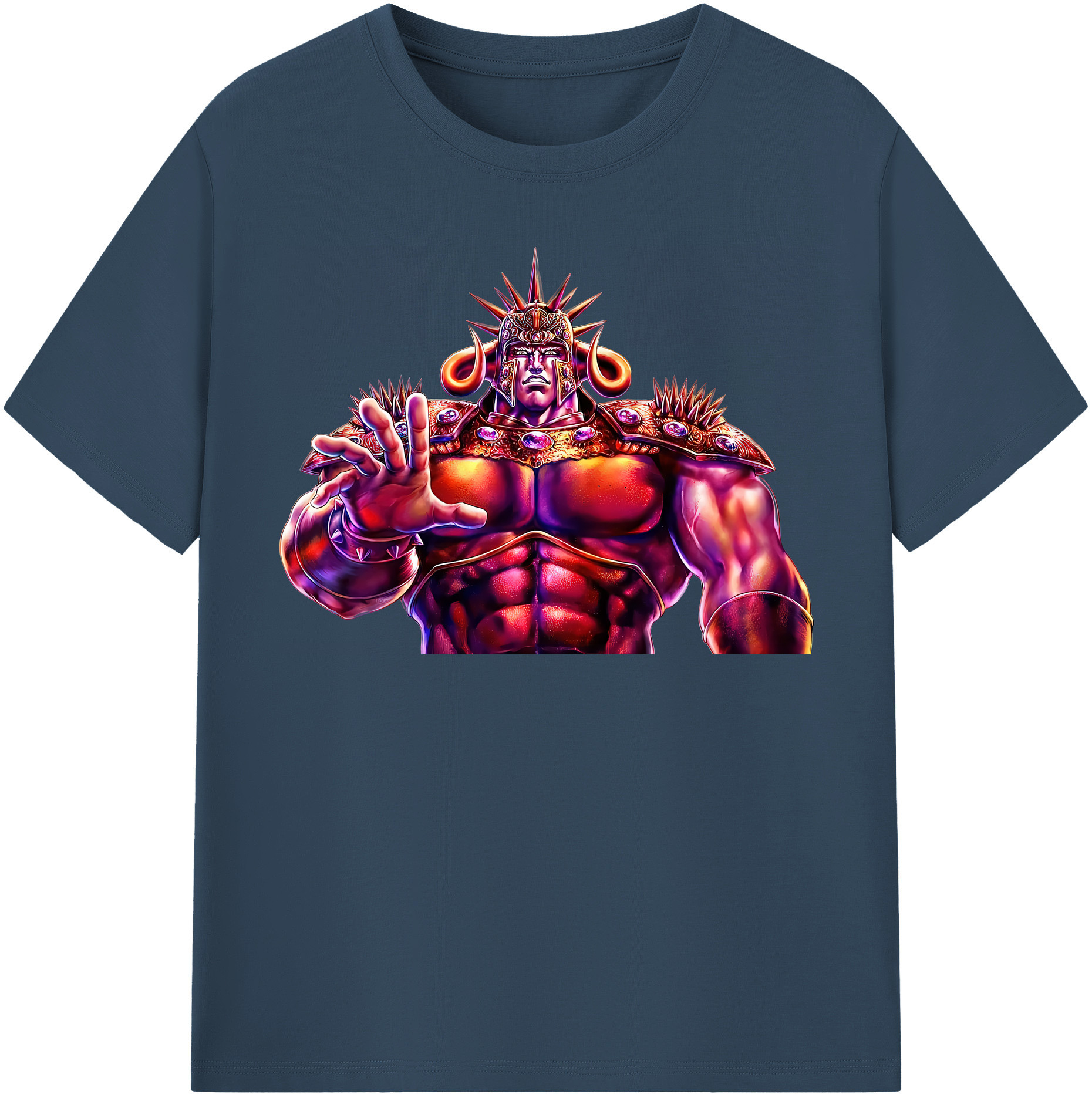 （画像用） 北斗の拳 Fist of the North Star 綿100％半袖Tシャツ（フロントプリント）