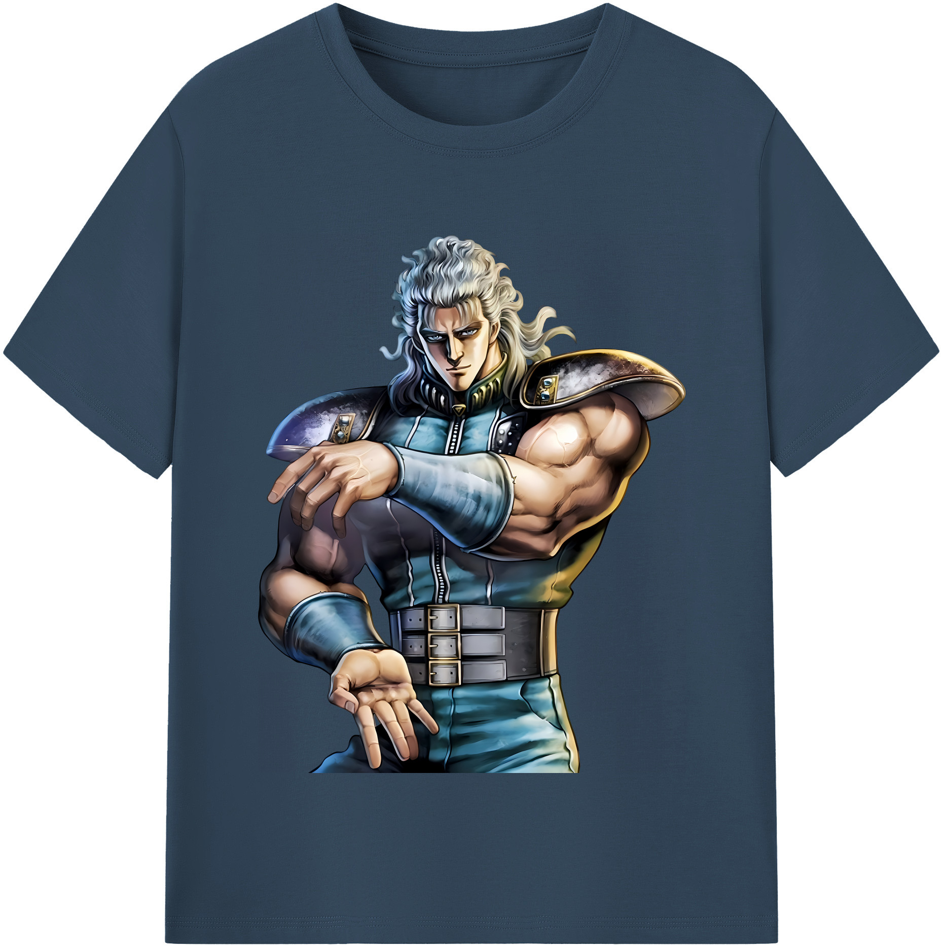 （画像用） 北斗の拳 Fist of the North Star 綿100％半袖Tシャツ（フロントプリント）