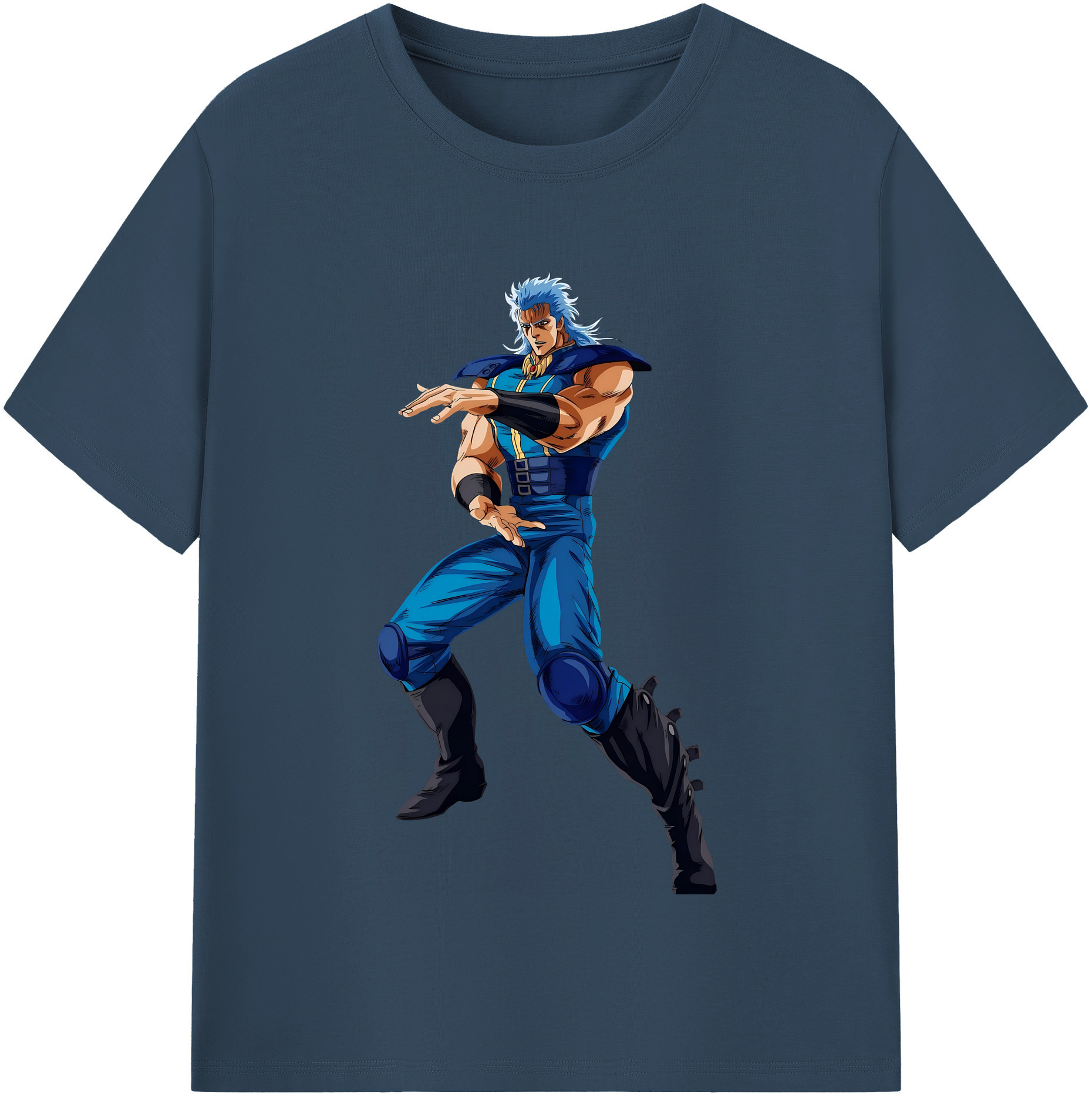 （画像用） 北斗の拳 Fist of the North Star 綿100％半袖Tシャツ（フロントプリント）