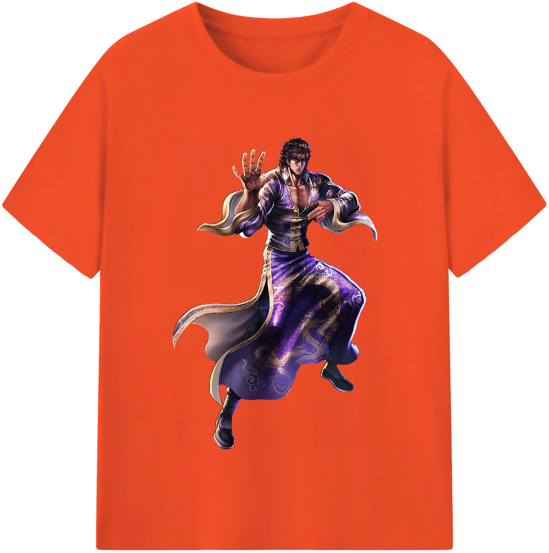 （画像用） 北斗の拳 Fist of the North Star 綿100％半袖Tシャツ（フロントプリント）