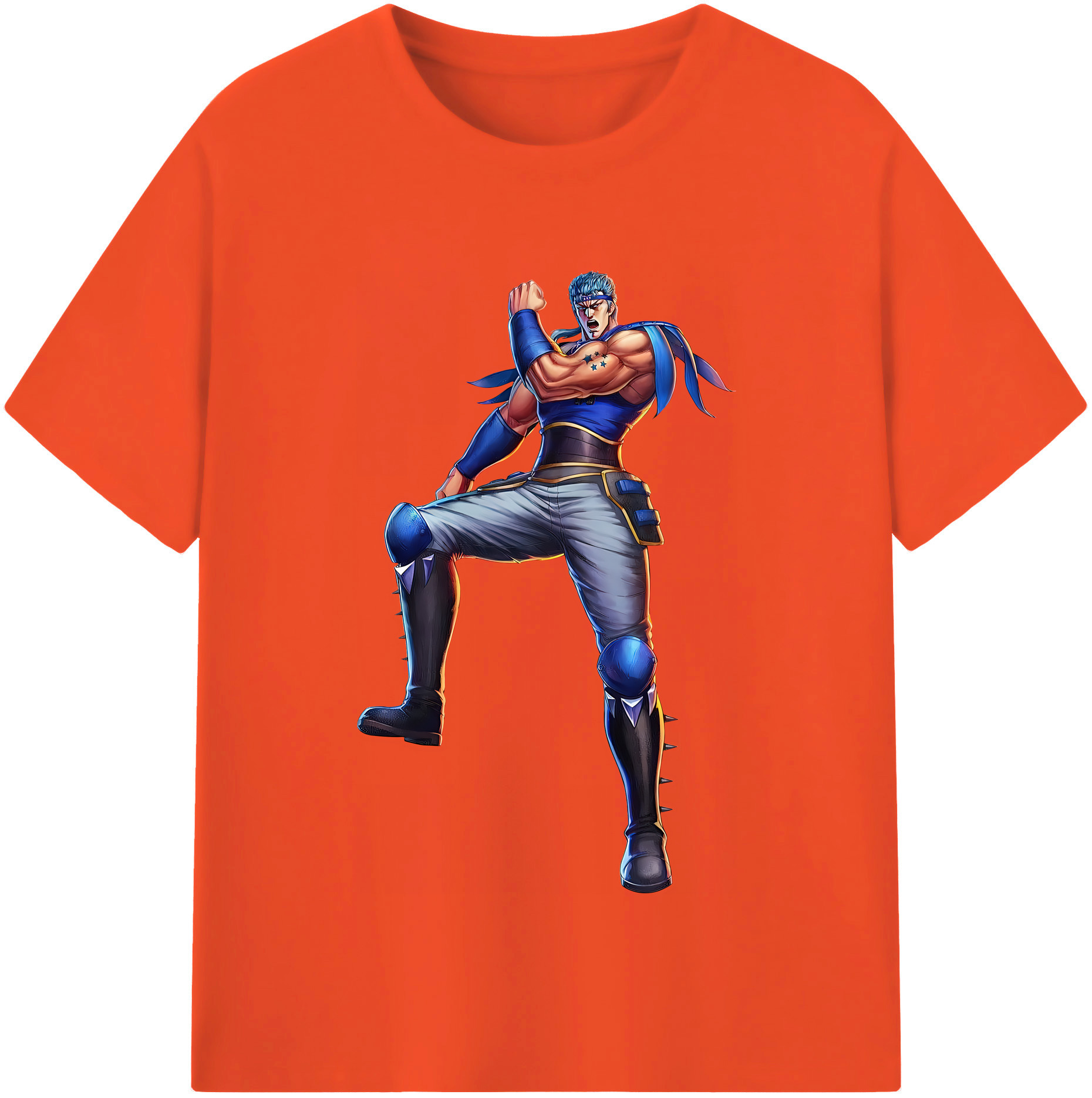 （画像用） 北斗の拳 Fist of the North Star 綿100％半袖Tシャツ（フロントプリント）
