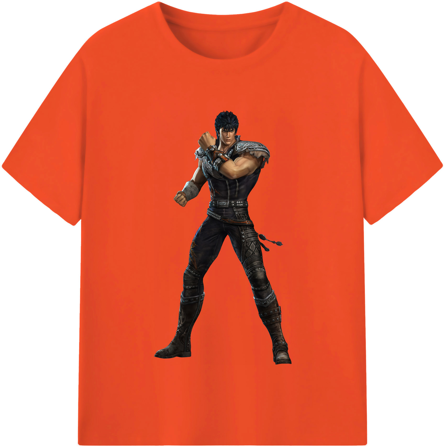 （画像用） 北斗の拳 Fist of the North Star 綿100％半袖Tシャツ（フロントプリント）