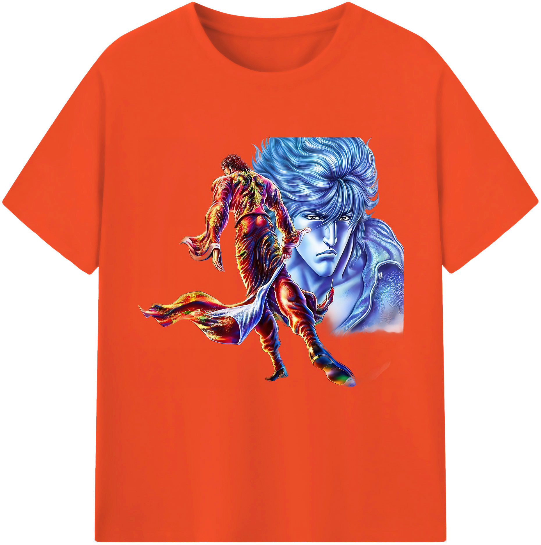 （画像用） 北斗の拳 Fist of the North Star 綿100％半袖Tシャツ（フロントプリント）
