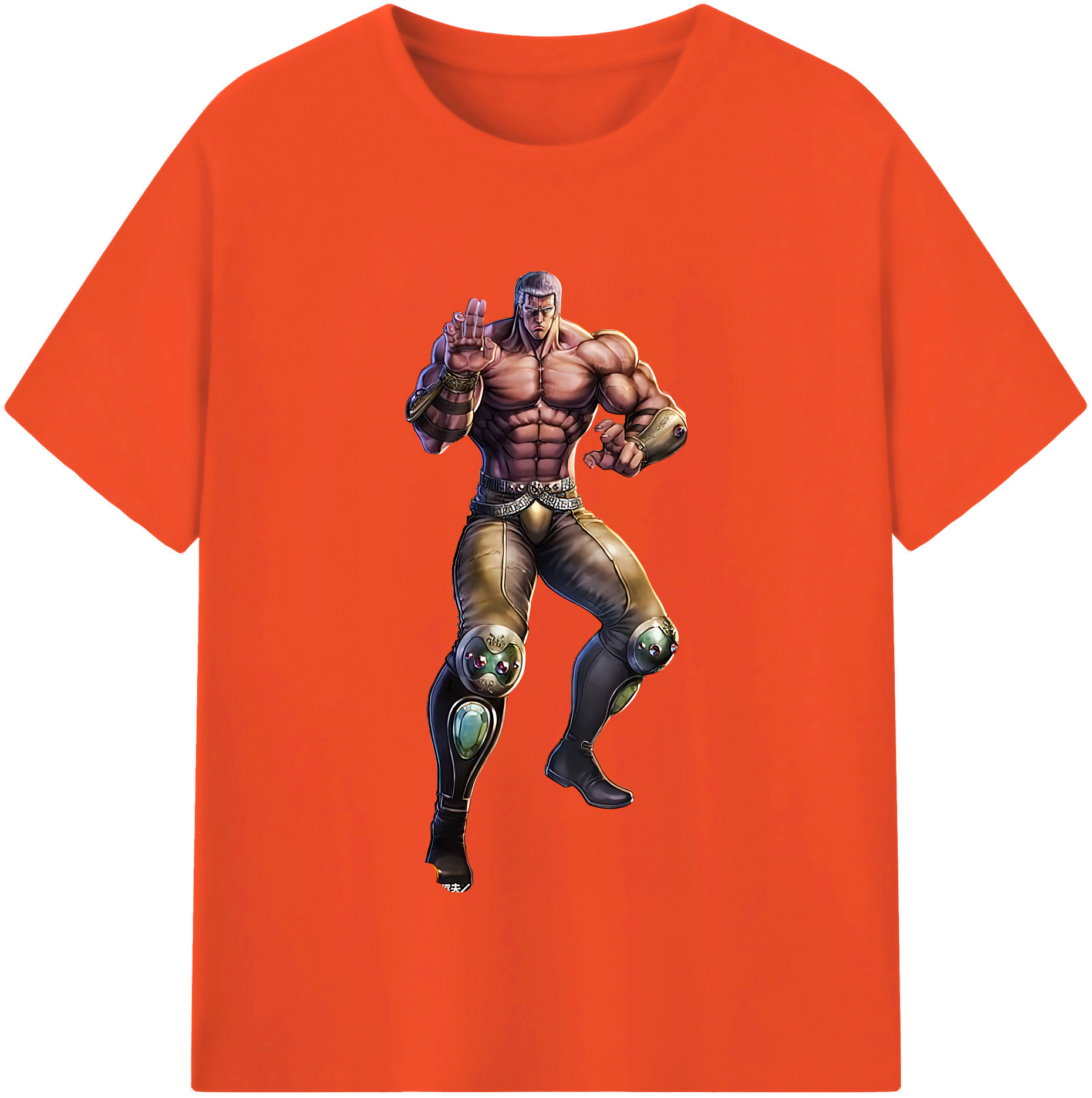 （画像用） 北斗の拳 Fist of the North Star 綿100％半袖Tシャツ（フロントプリント）