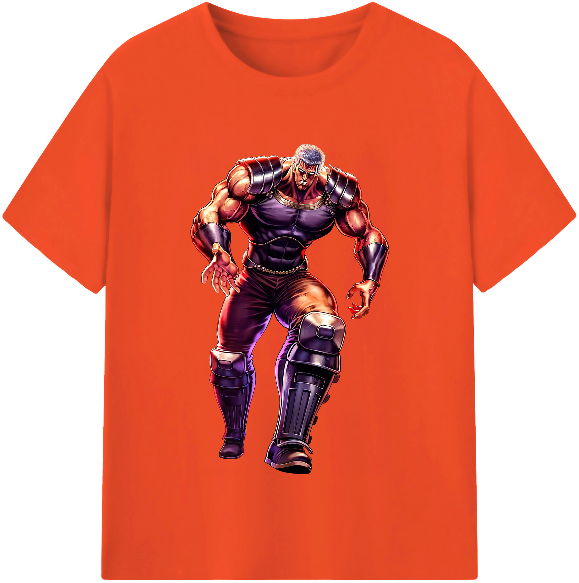 （画像用） 北斗の拳 Fist of the North Star 綿100％半袖Tシャツ（フロントプリント）