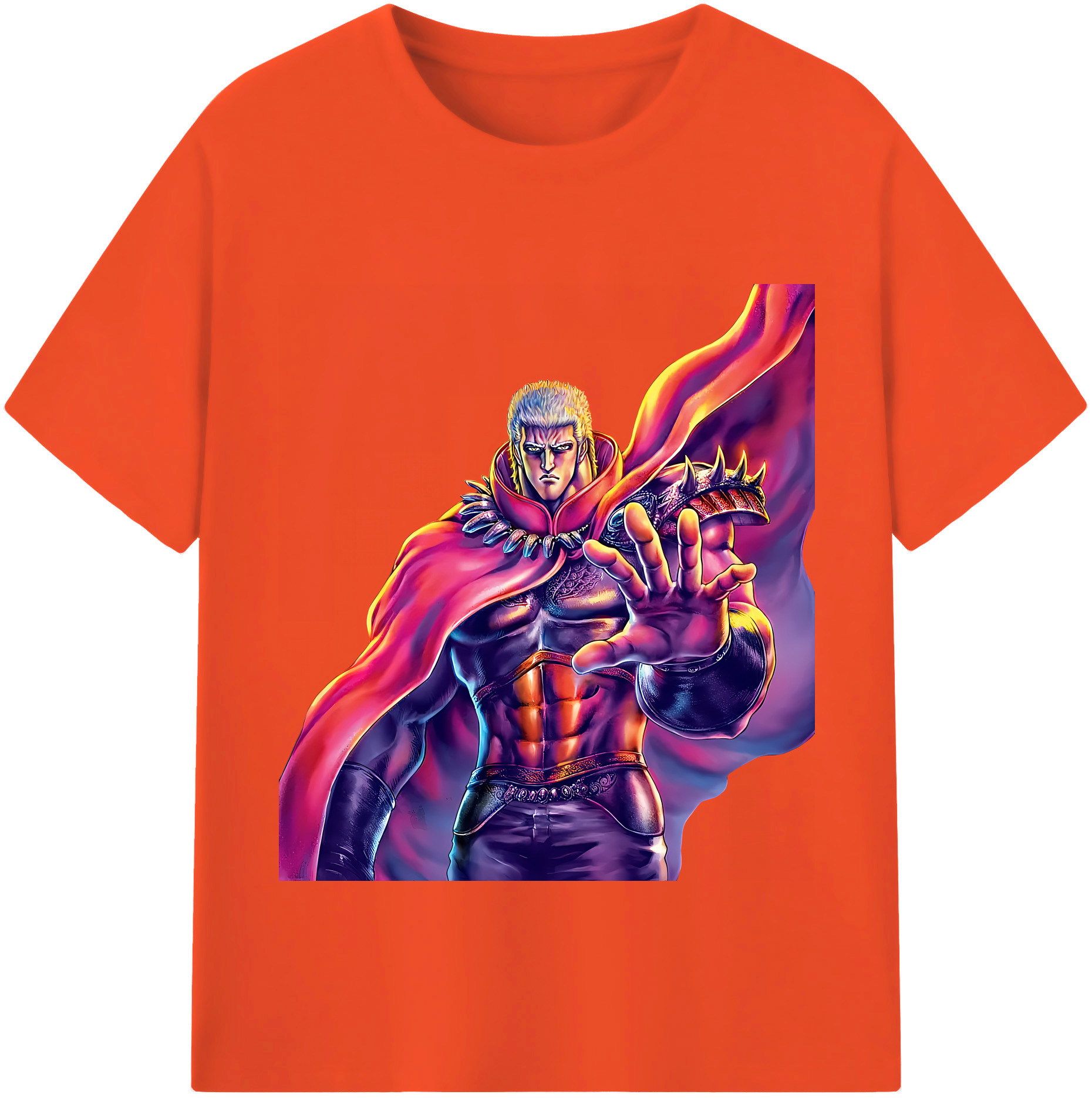 （画像用） 北斗の拳 Fist of the North Star 綿100％半袖Tシャツ（フロントプリント）