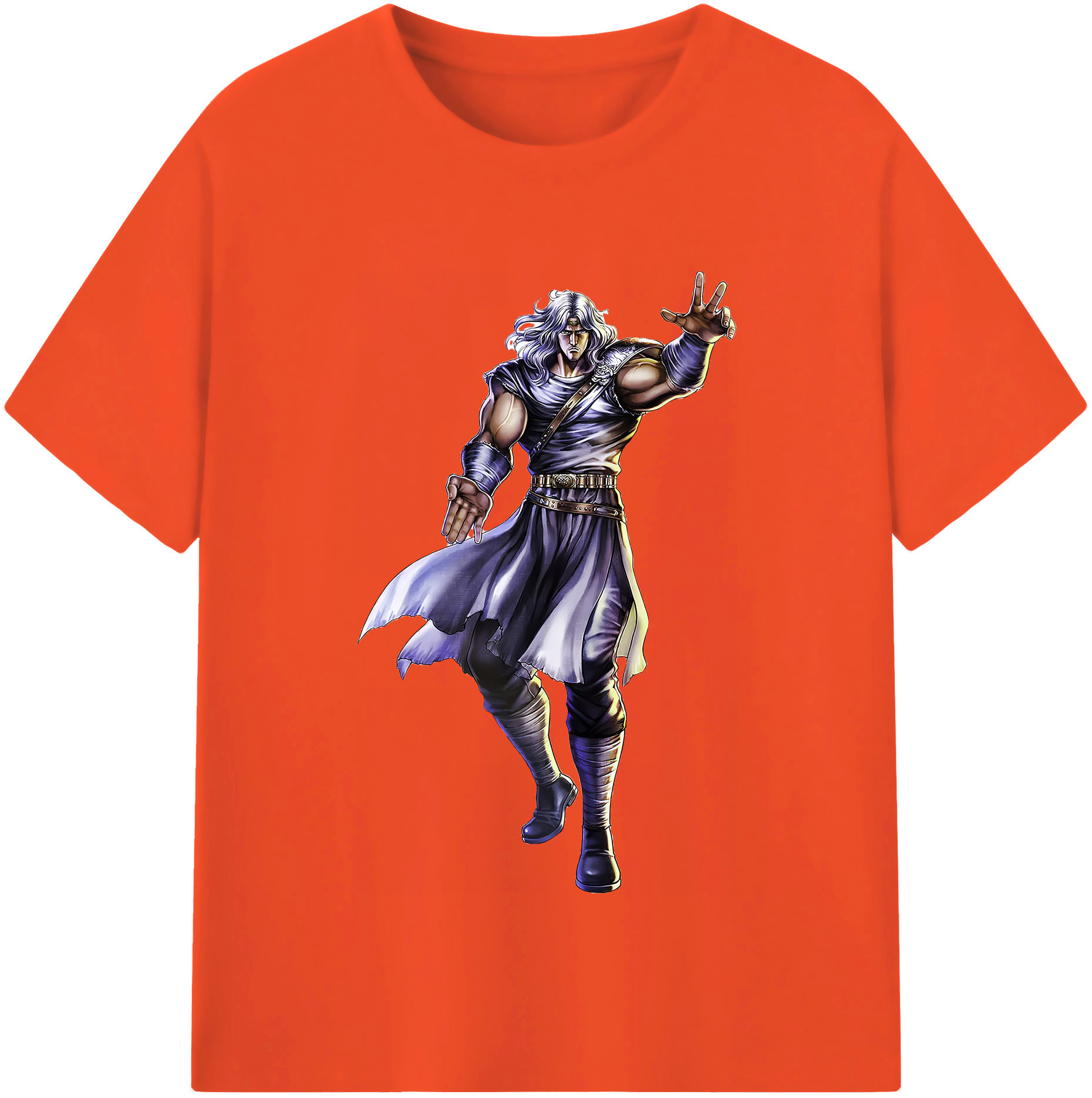 （画像用） 北斗の拳 Fist of the North Star 綿100％半袖Tシャツ（フロントプリント）