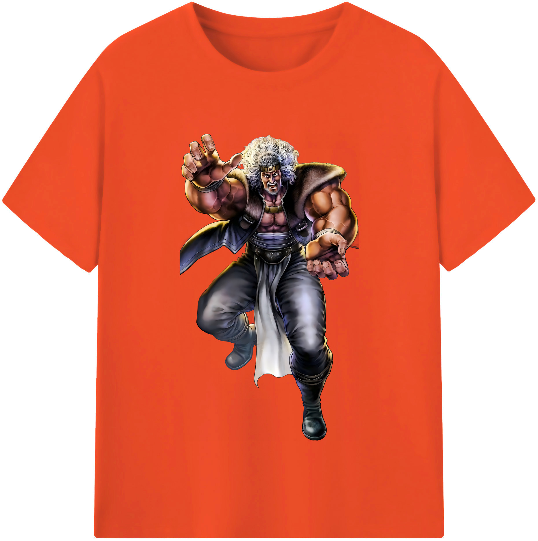 （画像用） 北斗の拳 Fist of the North Star 綿100％半袖Tシャツ（フロントプリント）