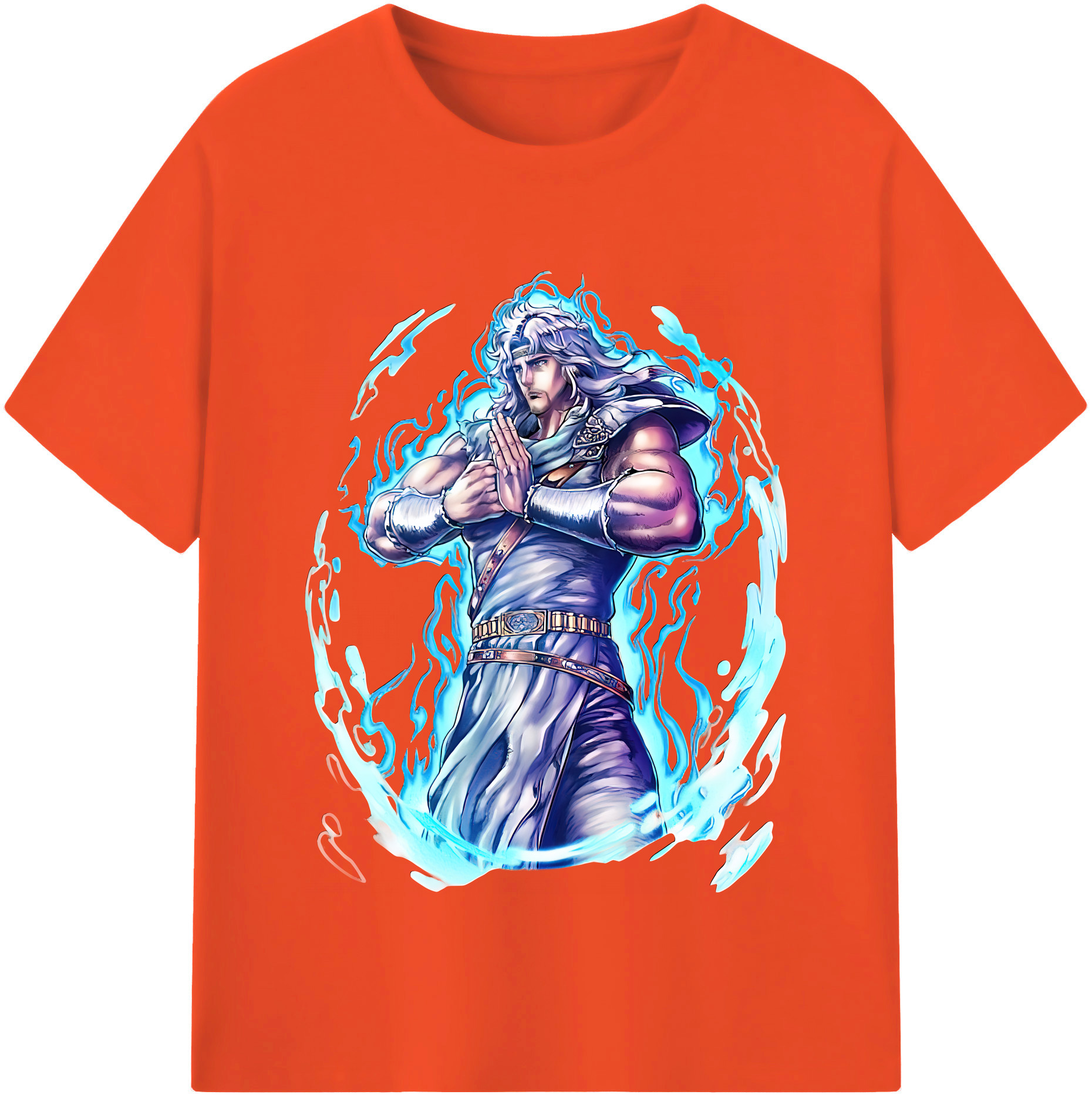 （画像用） 北斗の拳 Fist of the North Star 綿100％半袖Tシャツ（フロントプリント）