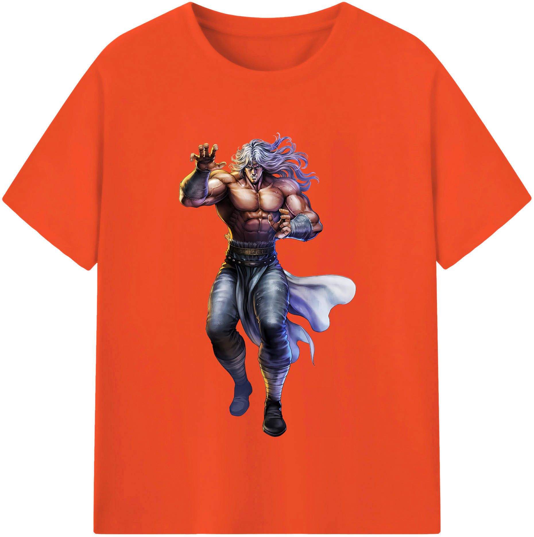 （画像用） 北斗の拳 Fist of the North Star 綿100％半袖Tシャツ（フロントプリント）