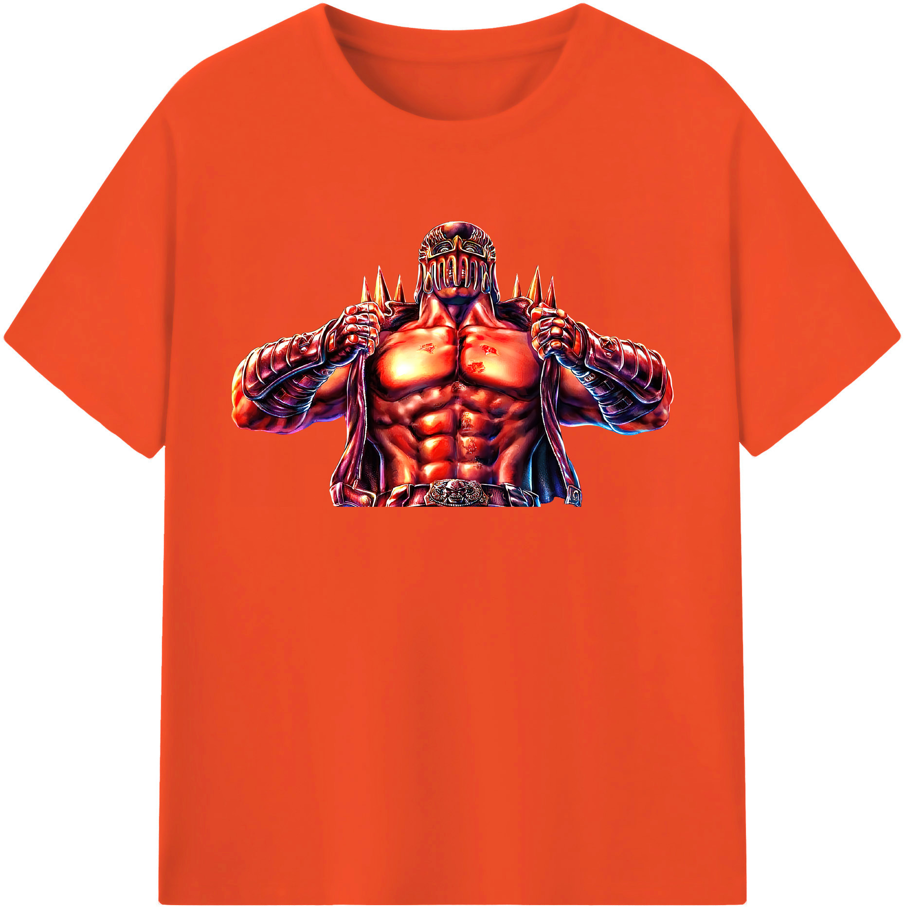 （画像用） 北斗の拳 Fist of the North Star 綿100％半袖Tシャツ（フロントプリント）