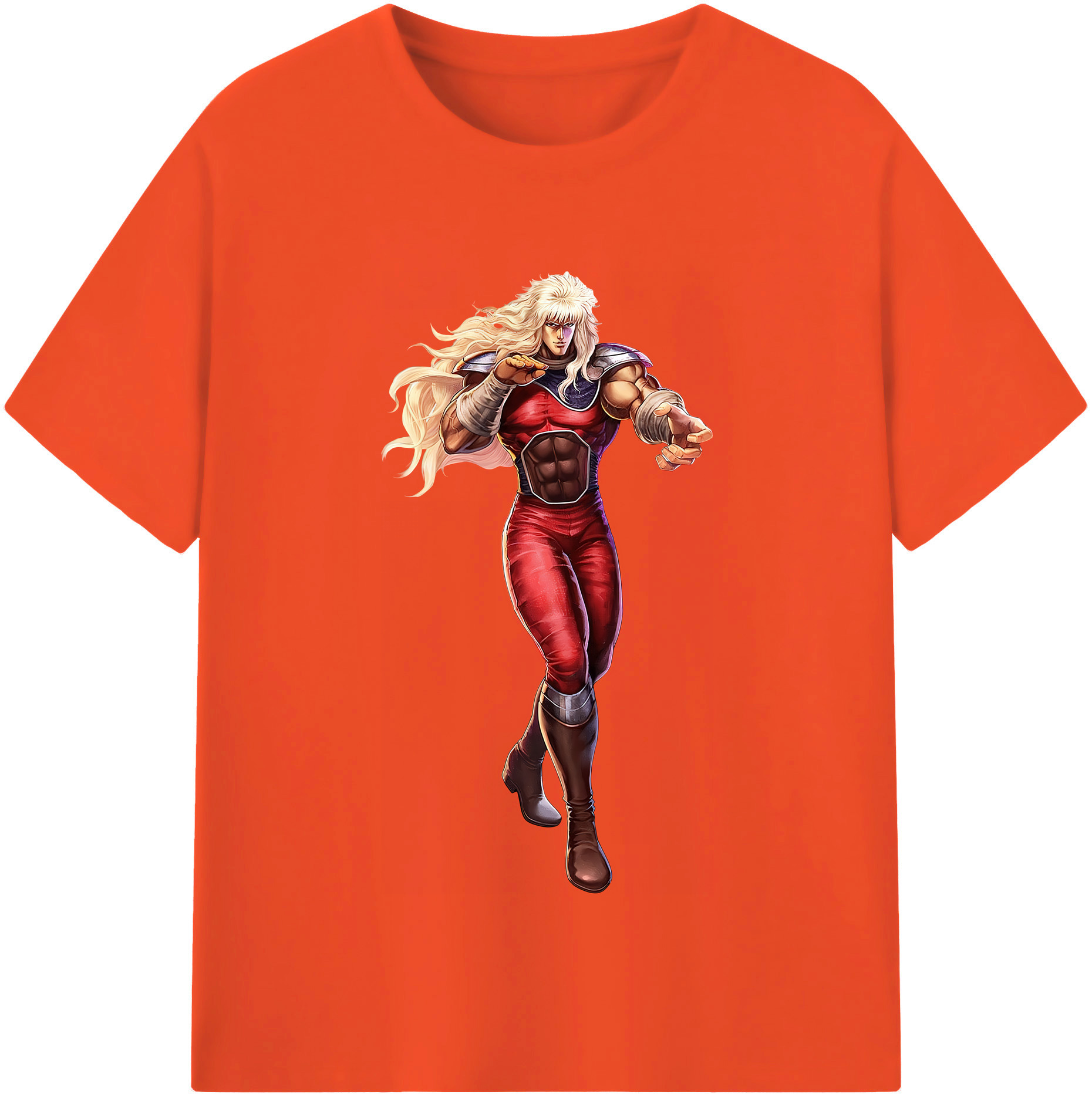 （画像用） 北斗の拳 Fist of the North Star 綿100％半袖Tシャツ（フロントプリント）