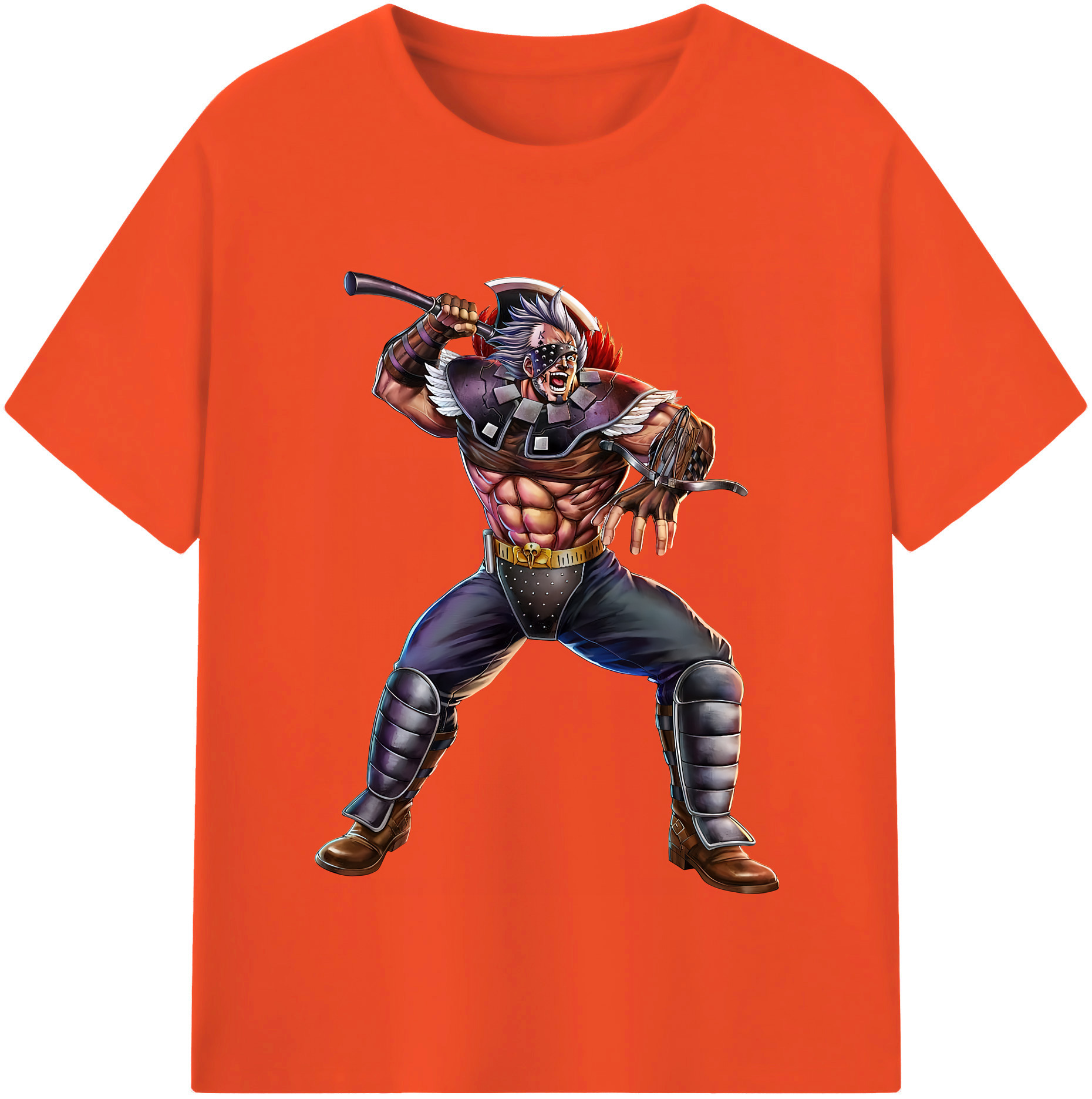 （画像用） 北斗の拳 Fist of the North Star 綿100％半袖Tシャツ（フロントプリント）