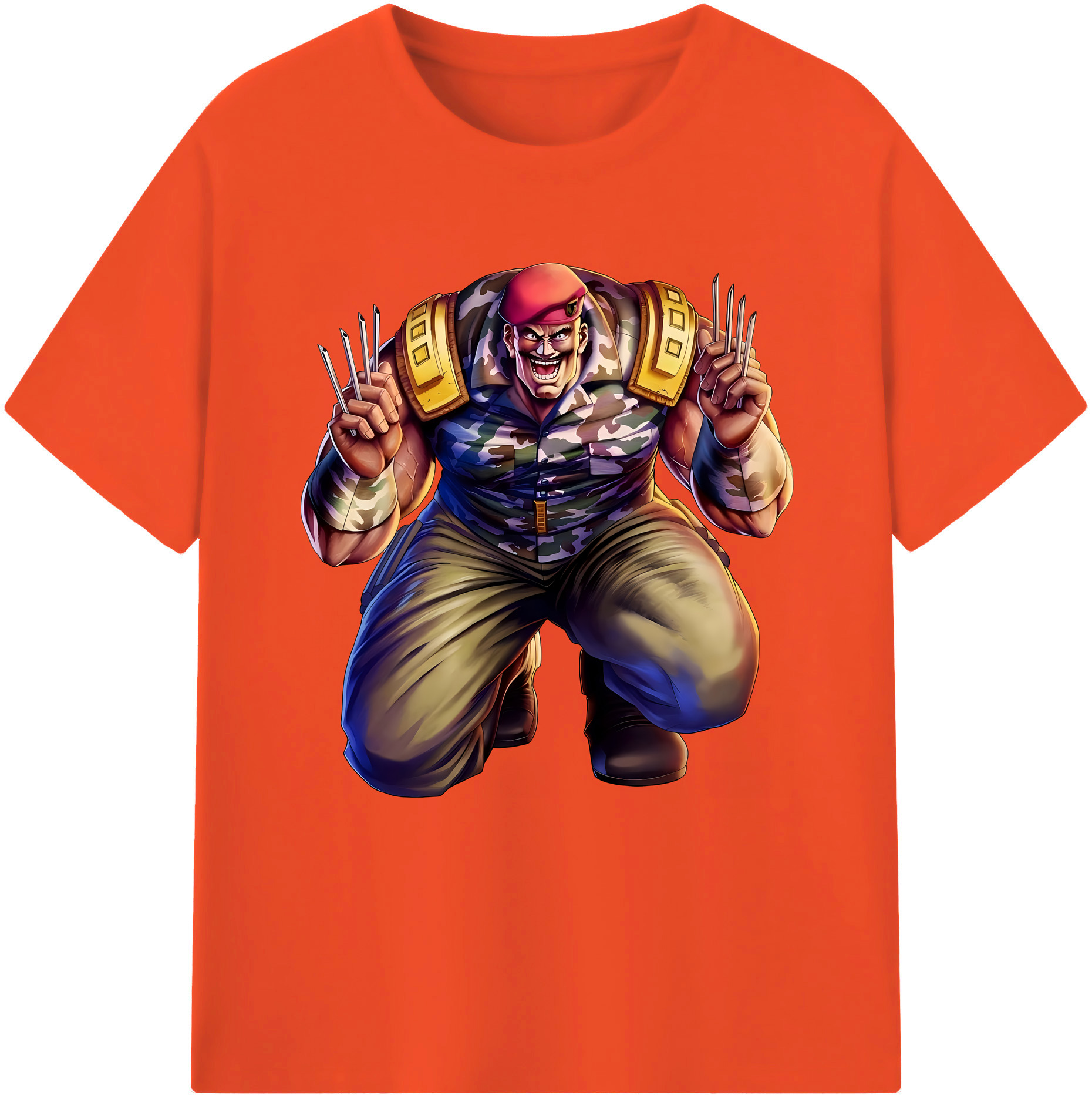 （画像用） 北斗の拳 Fist of the North Star 綿100％半袖Tシャツ（フロントプリント）