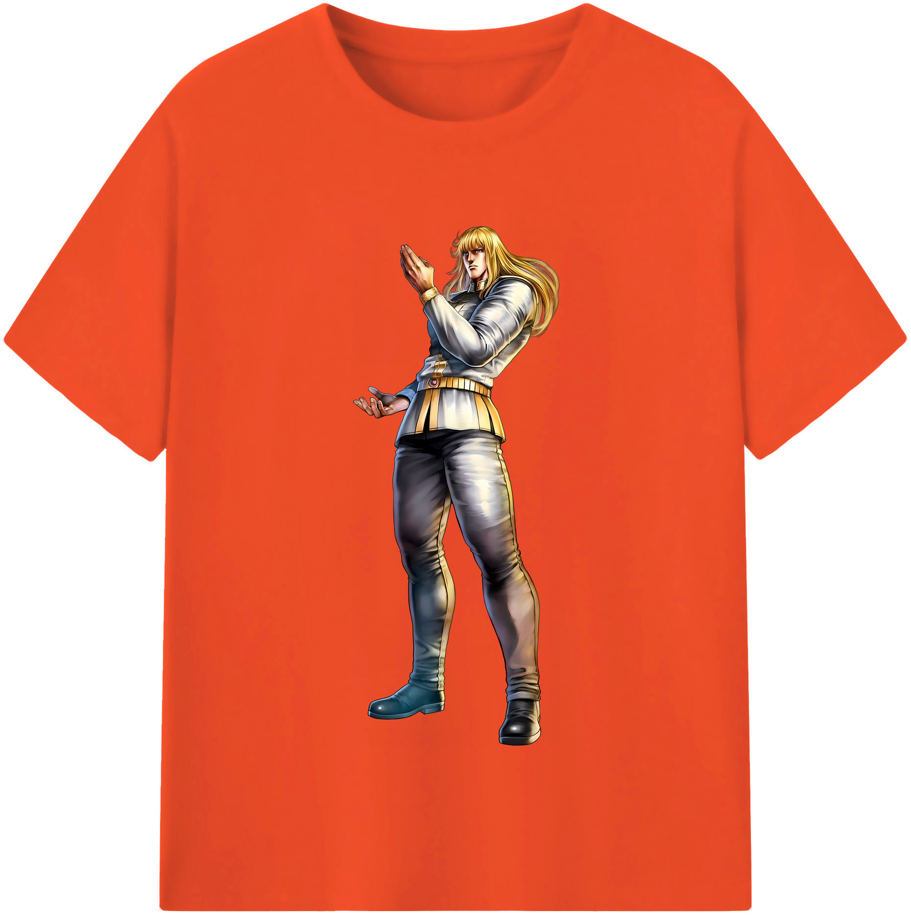（画像用） 北斗の拳 Fist of the North Star 綿100％半袖Tシャツ（フロントプリント）