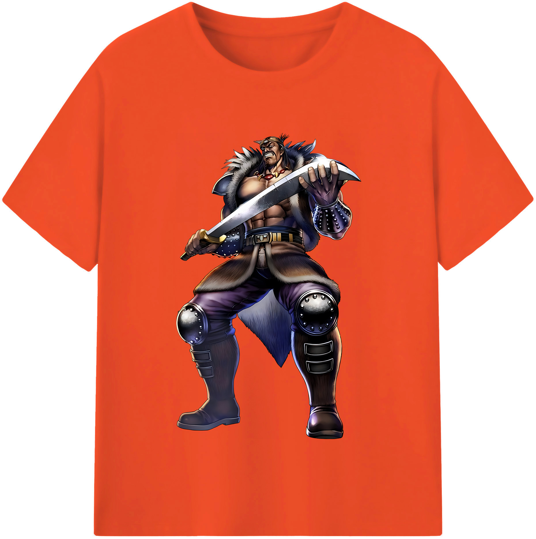 （画像用） 北斗の拳 Fist of the North Star 綿100％半袖Tシャツ（フロントプリント）