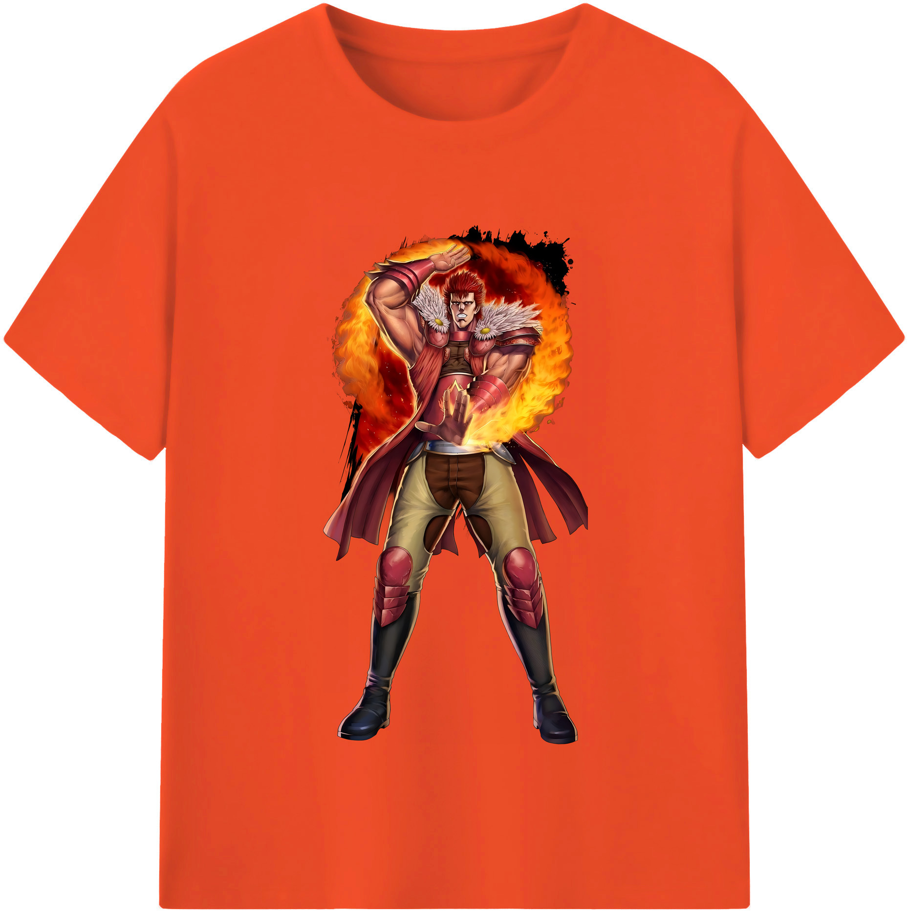 （画像用） 北斗の拳 Fist of the North Star 綿100％半袖Tシャツ（フロントプリント）