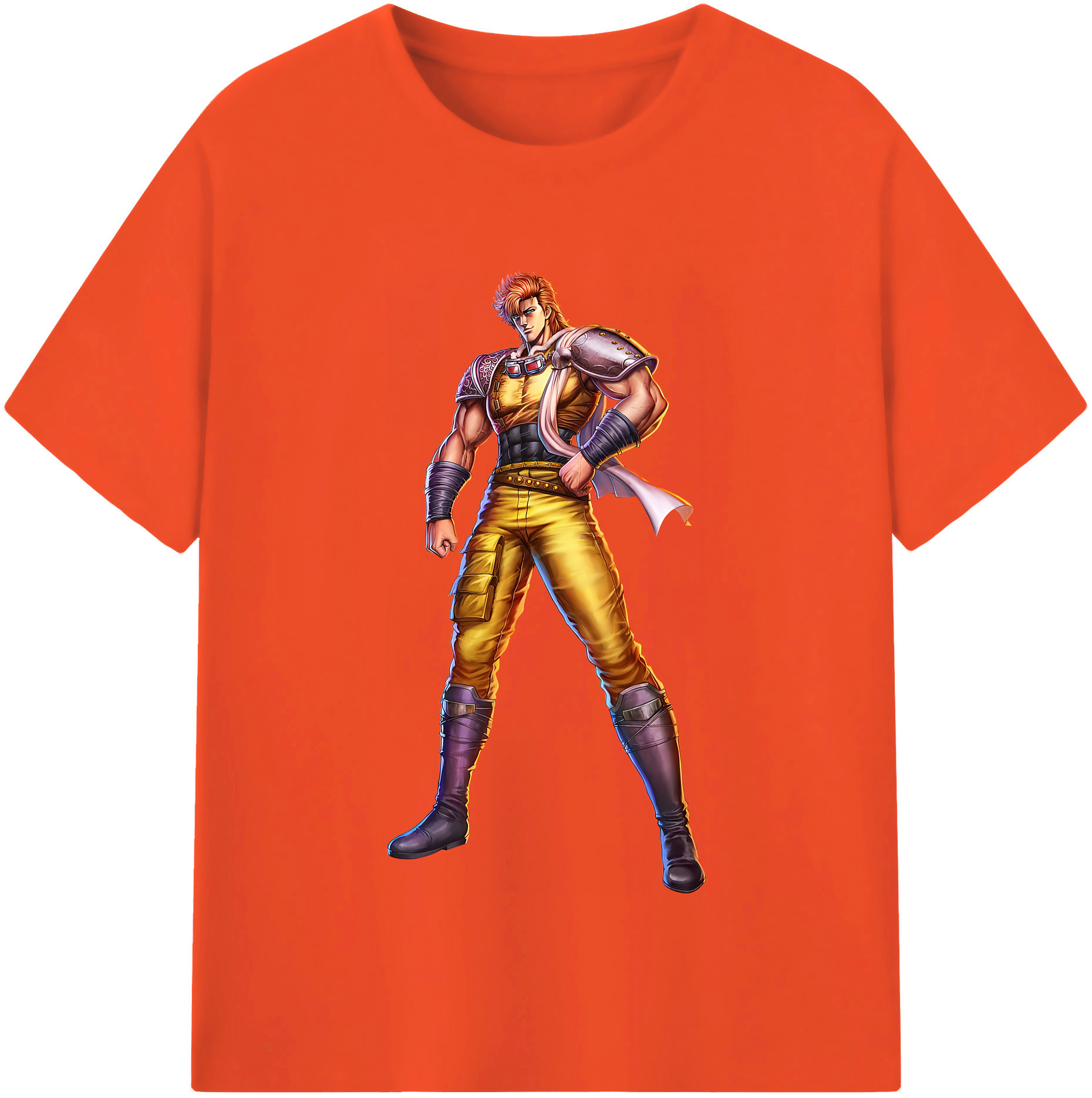 （画像用） 北斗の拳 Fist of the North Star 綿100％半袖Tシャツ（フロントプリント）