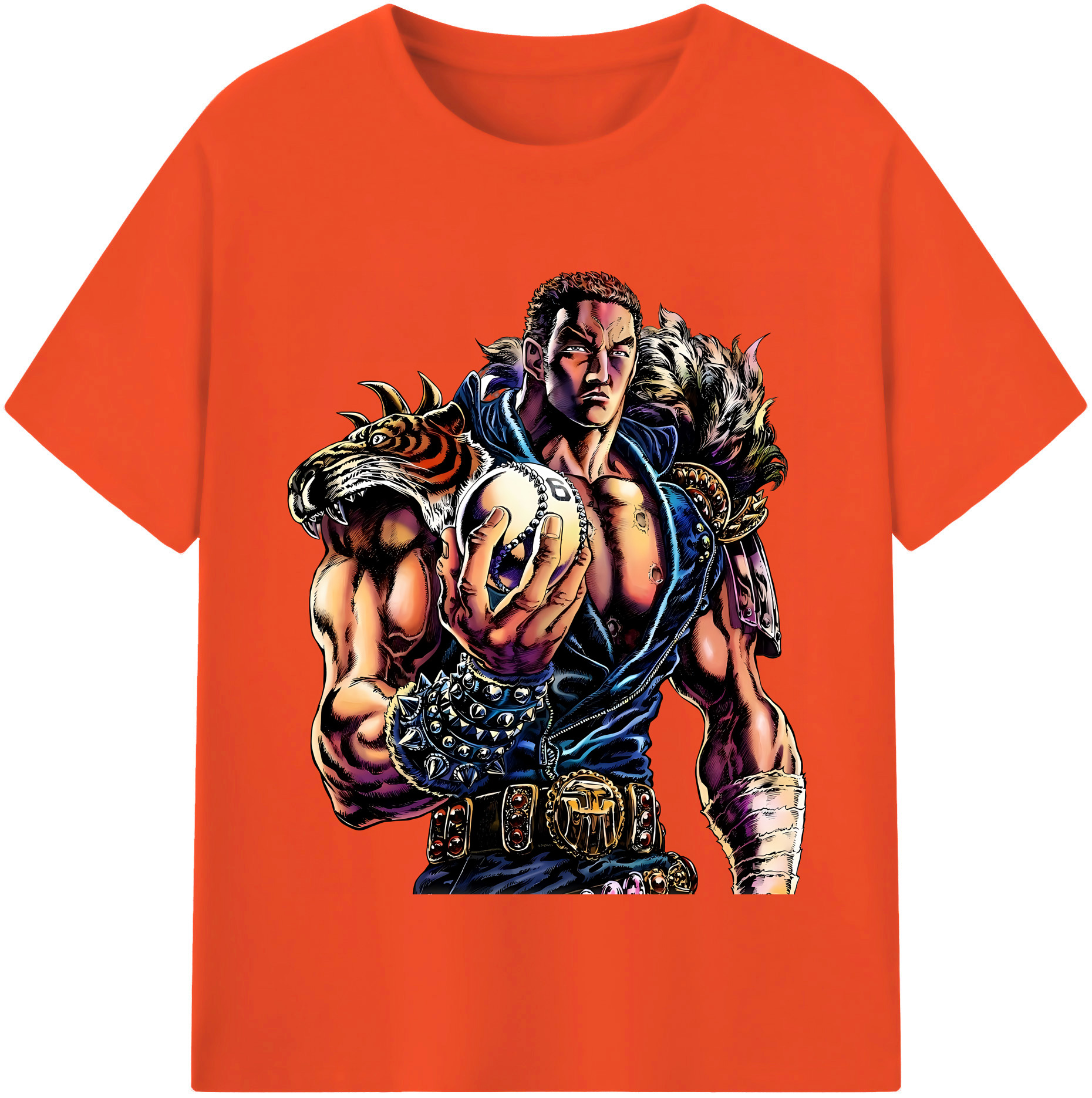 （画像用） 北斗の拳 Fist of the North Star 綿100％半袖Tシャツ（フロントプリント）