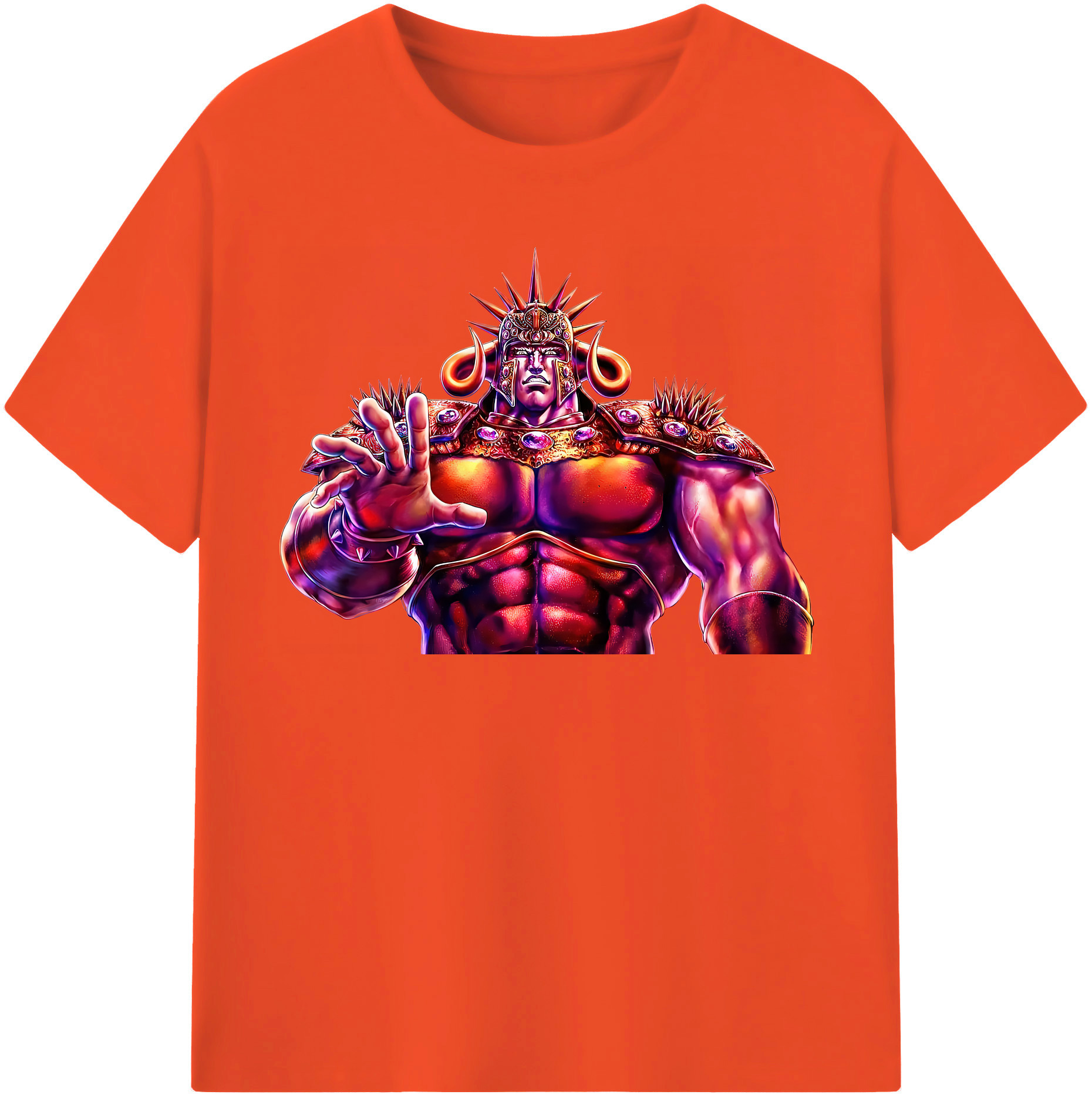 （画像用） 北斗の拳 Fist of the North Star 綿100％半袖Tシャツ（フロントプリント）