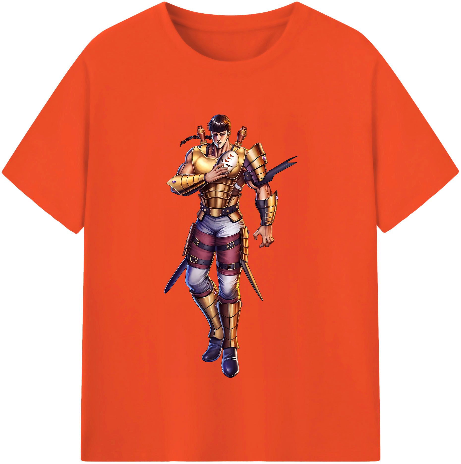 （画像用） 北斗の拳 Fist of the North Star 綿100％半袖Tシャツ（フロントプリント）
