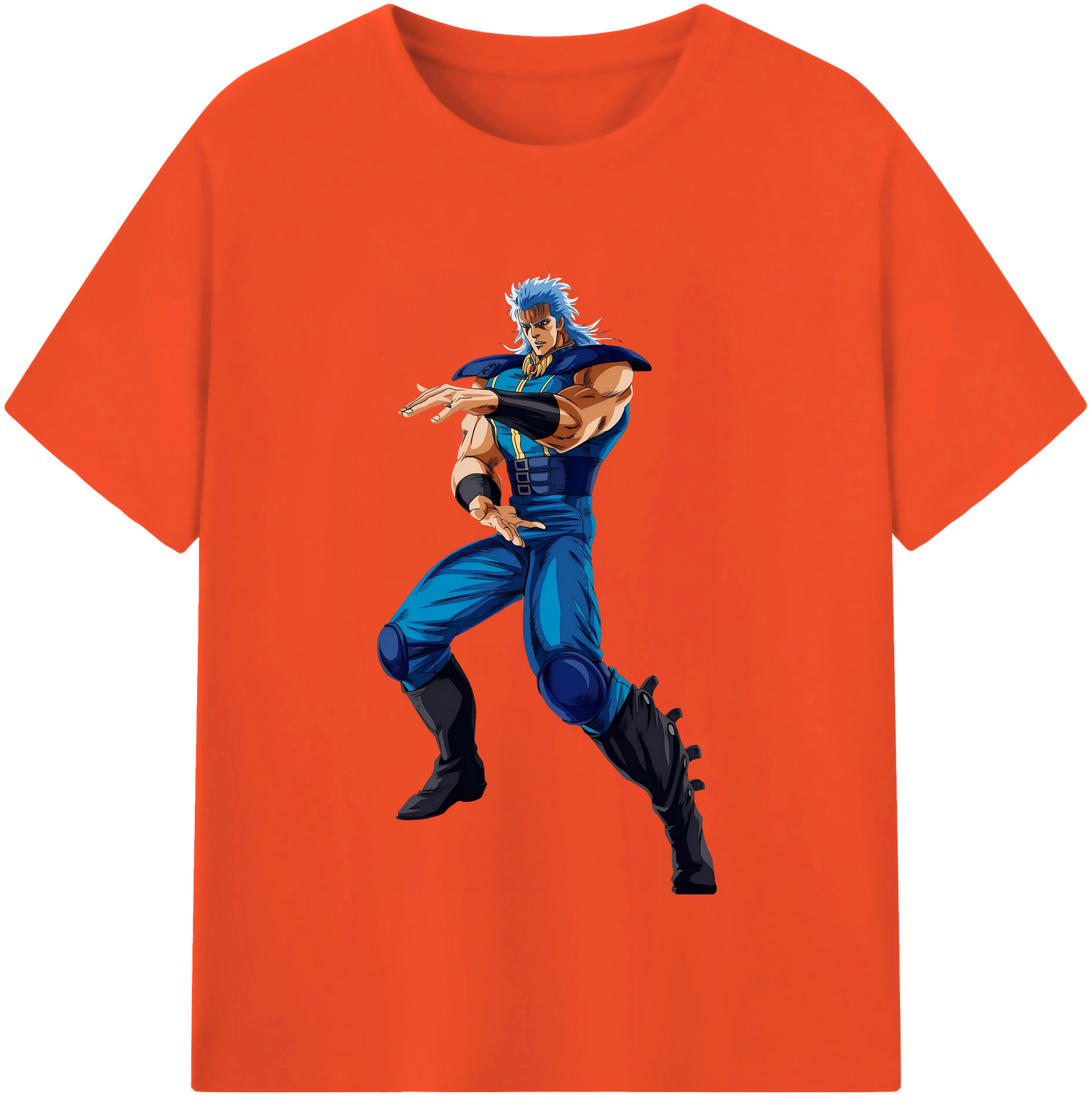 （画像用） 北斗の拳 Fist of the North Star 綿100％半袖Tシャツ（フロントプリント）