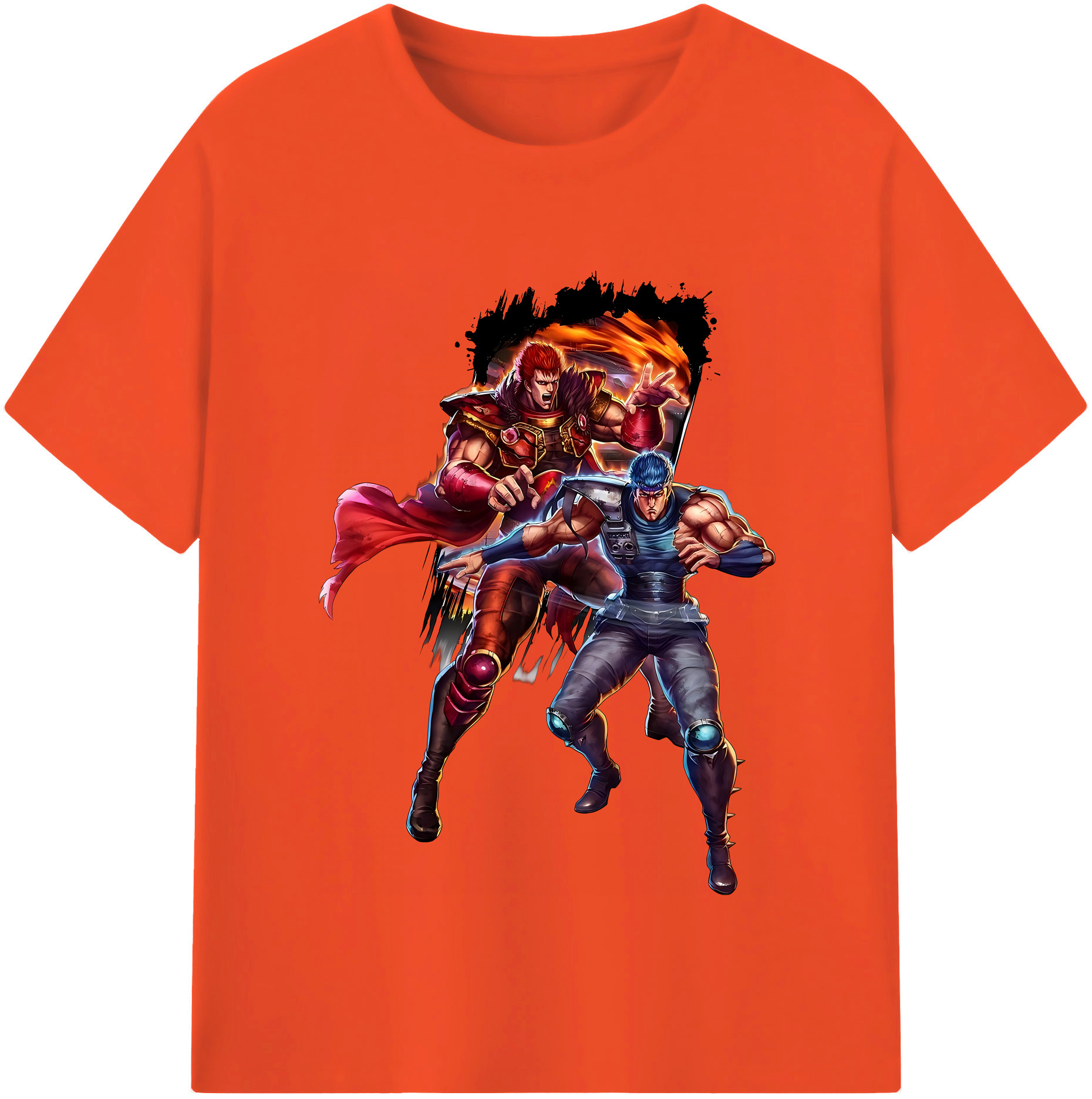 （画像用） 北斗の拳 Fist of the North Star 綿100％半袖Tシャツ（フロントプリント）