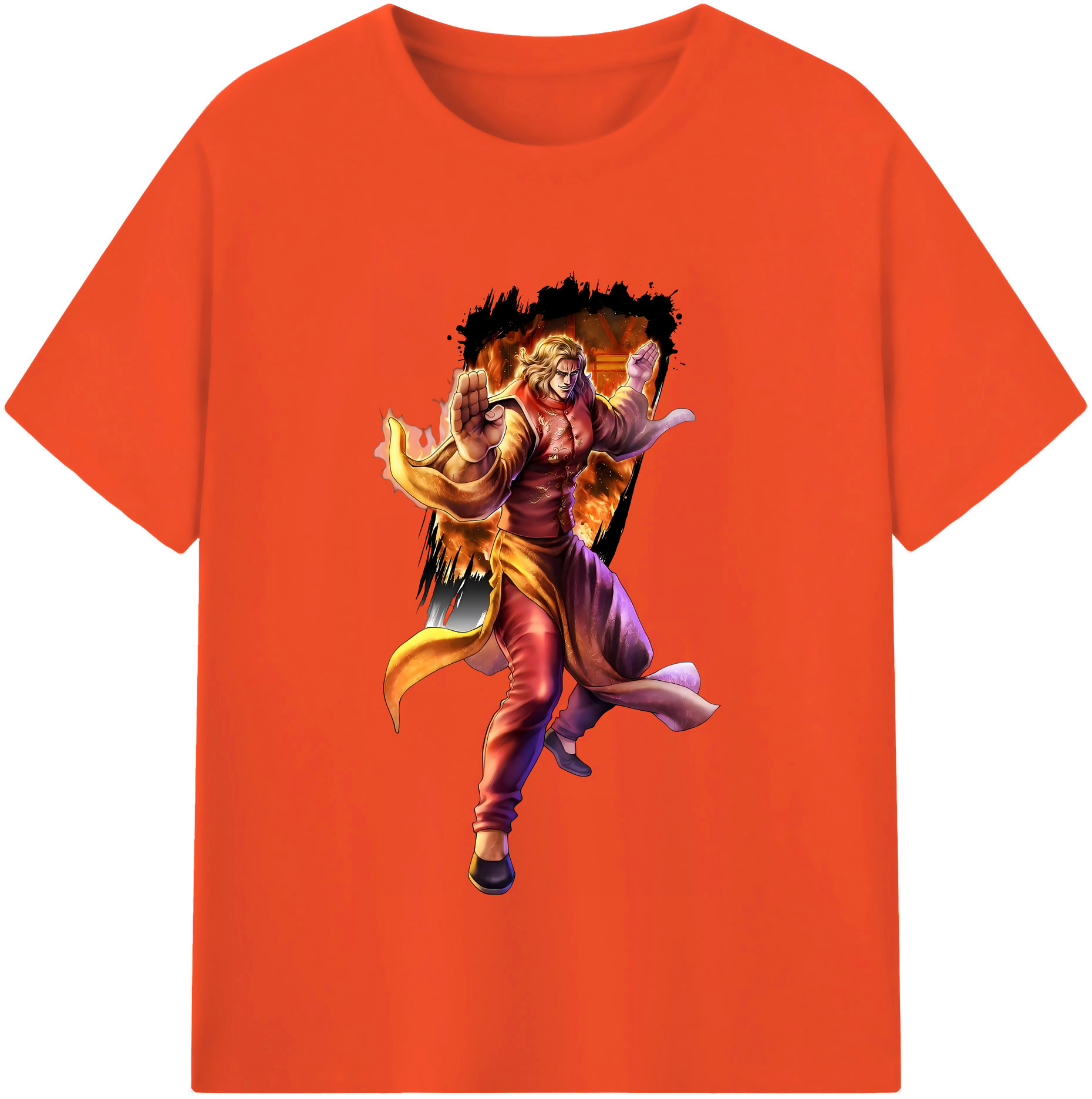 （画像用） 北斗の拳 Fist of the North Star 綿100％半袖Tシャツ（フロントプリント）