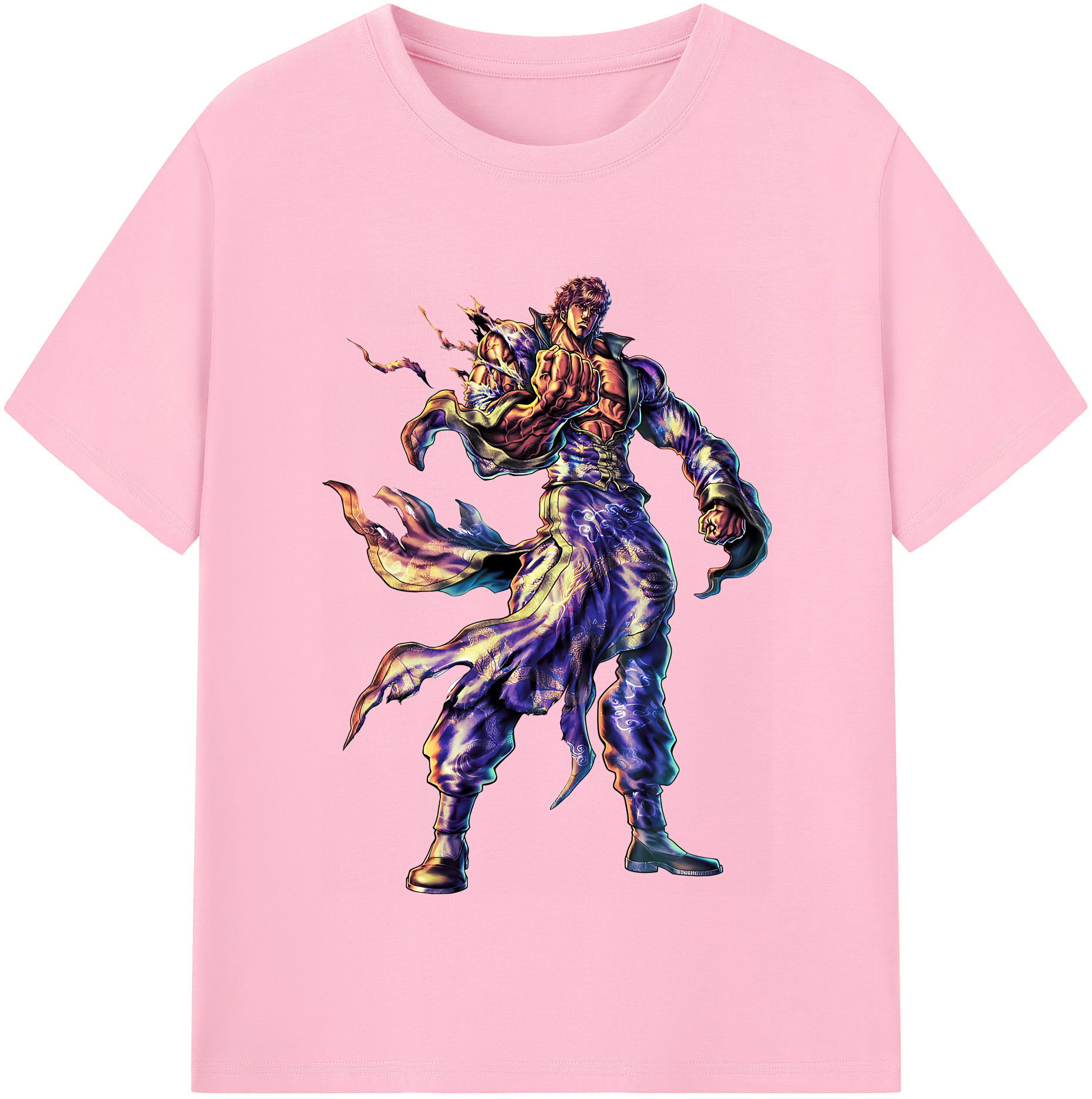 （画像用） 北斗の拳 Fist of the North Star 綿100％半袖Tシャツ（フロントプリント）