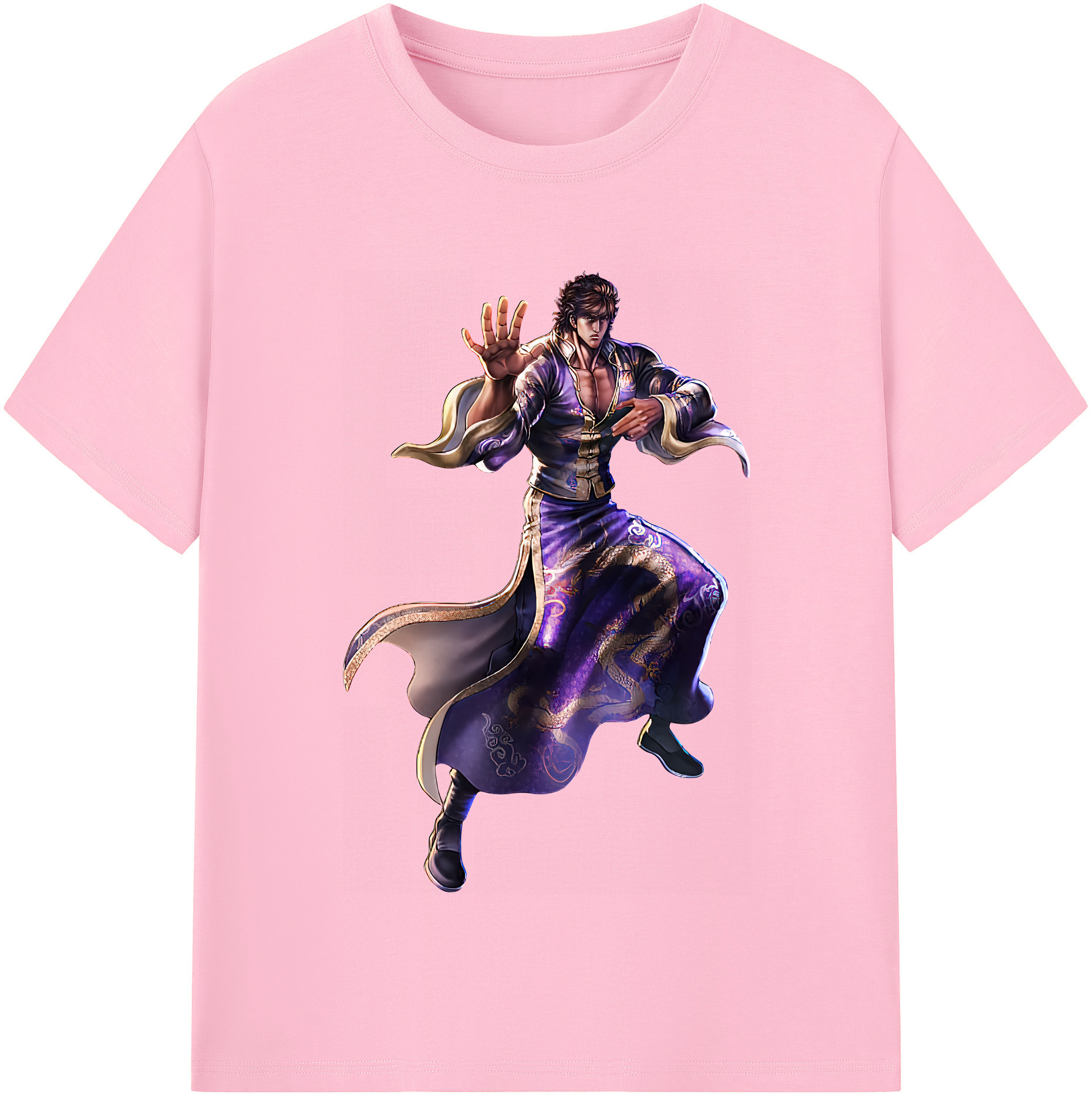 （画像用） 北斗の拳 Fist of the North Star 綿100％半袖Tシャツ（フロントプリント）