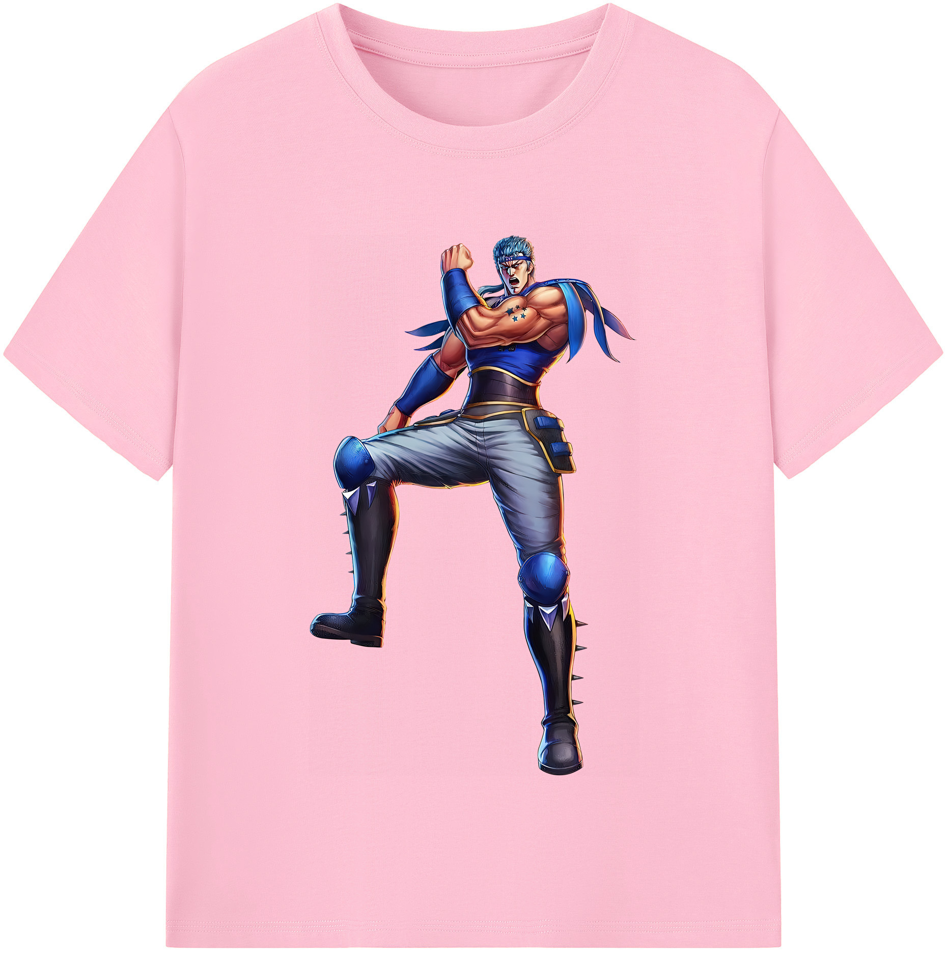 （画像用） 北斗の拳 Fist of the North Star 綿100％半袖Tシャツ（フロントプリント）