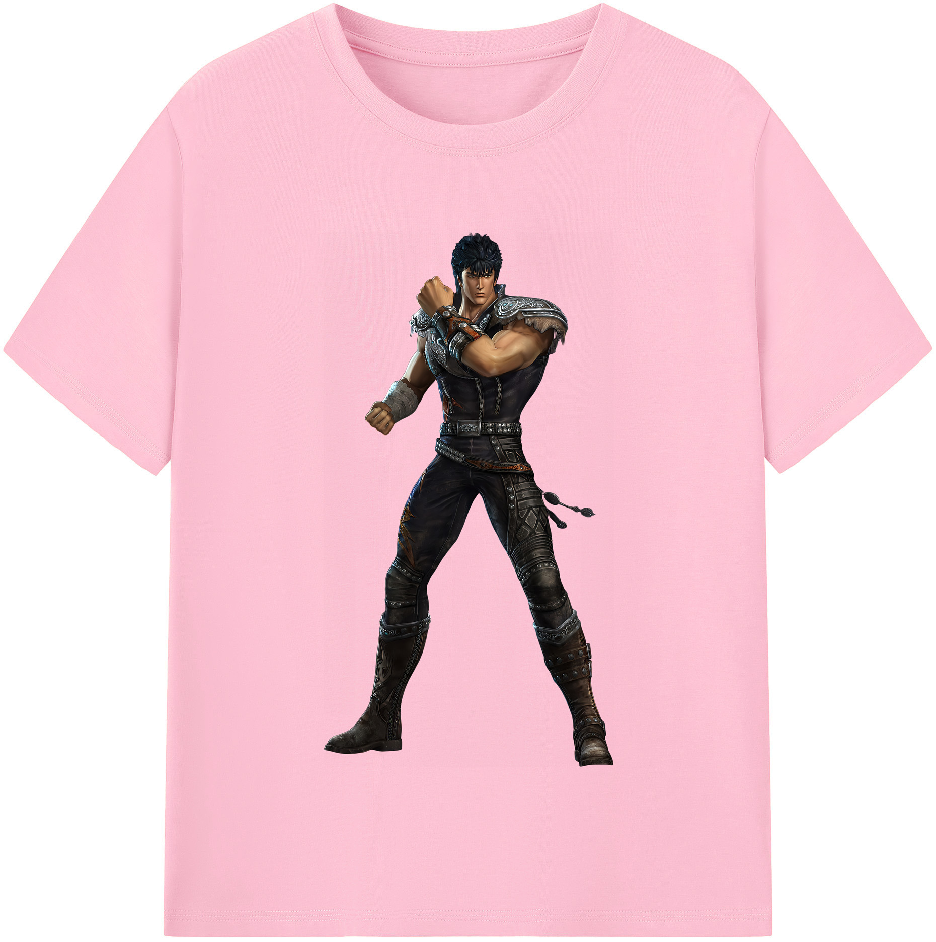 （画像用） 北斗の拳 Fist of the North Star 綿100％半袖Tシャツ（フロントプリント）