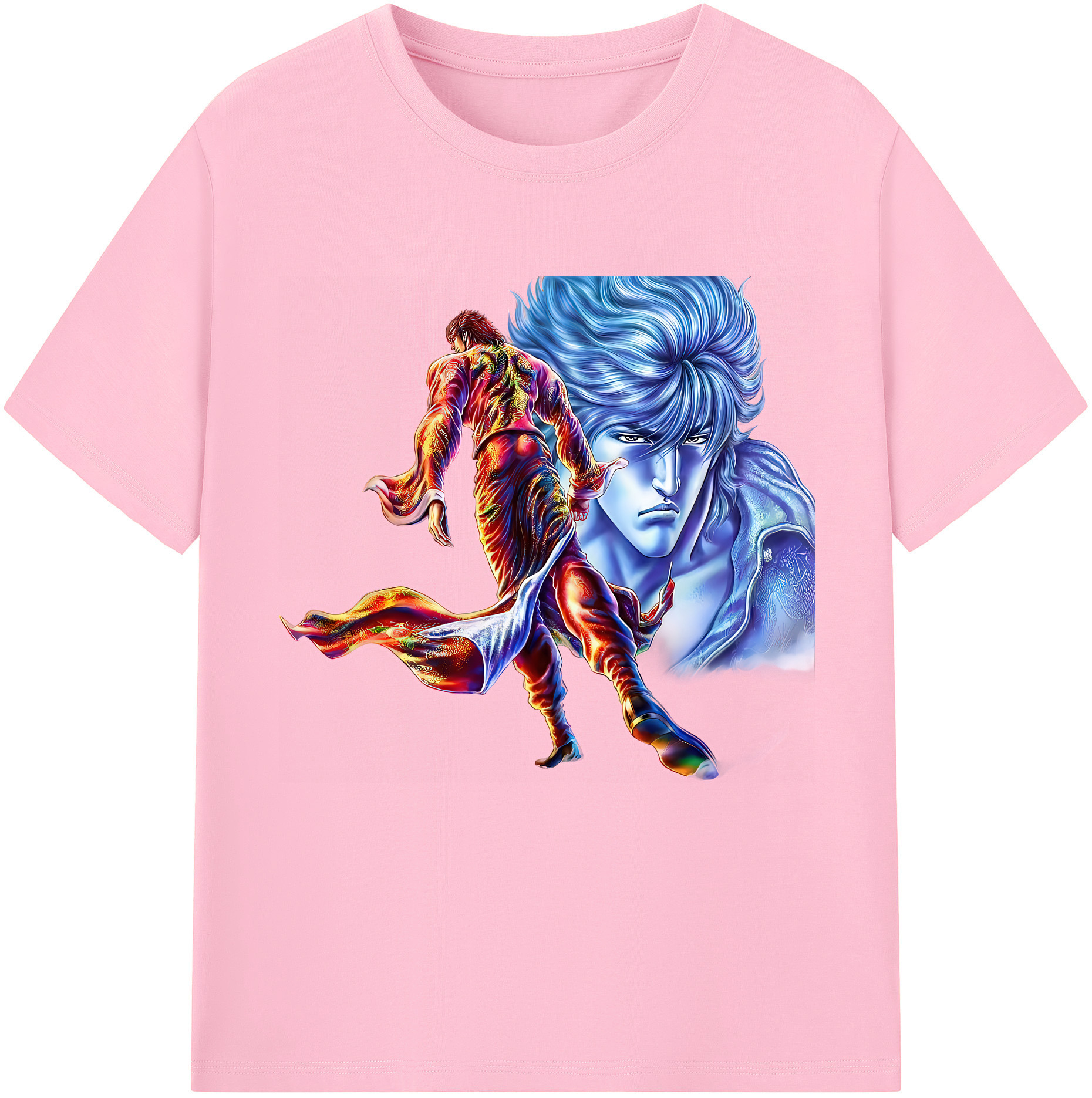 （画像用） 北斗の拳 Fist of the North Star 綿100％半袖Tシャツ（フロントプリント）